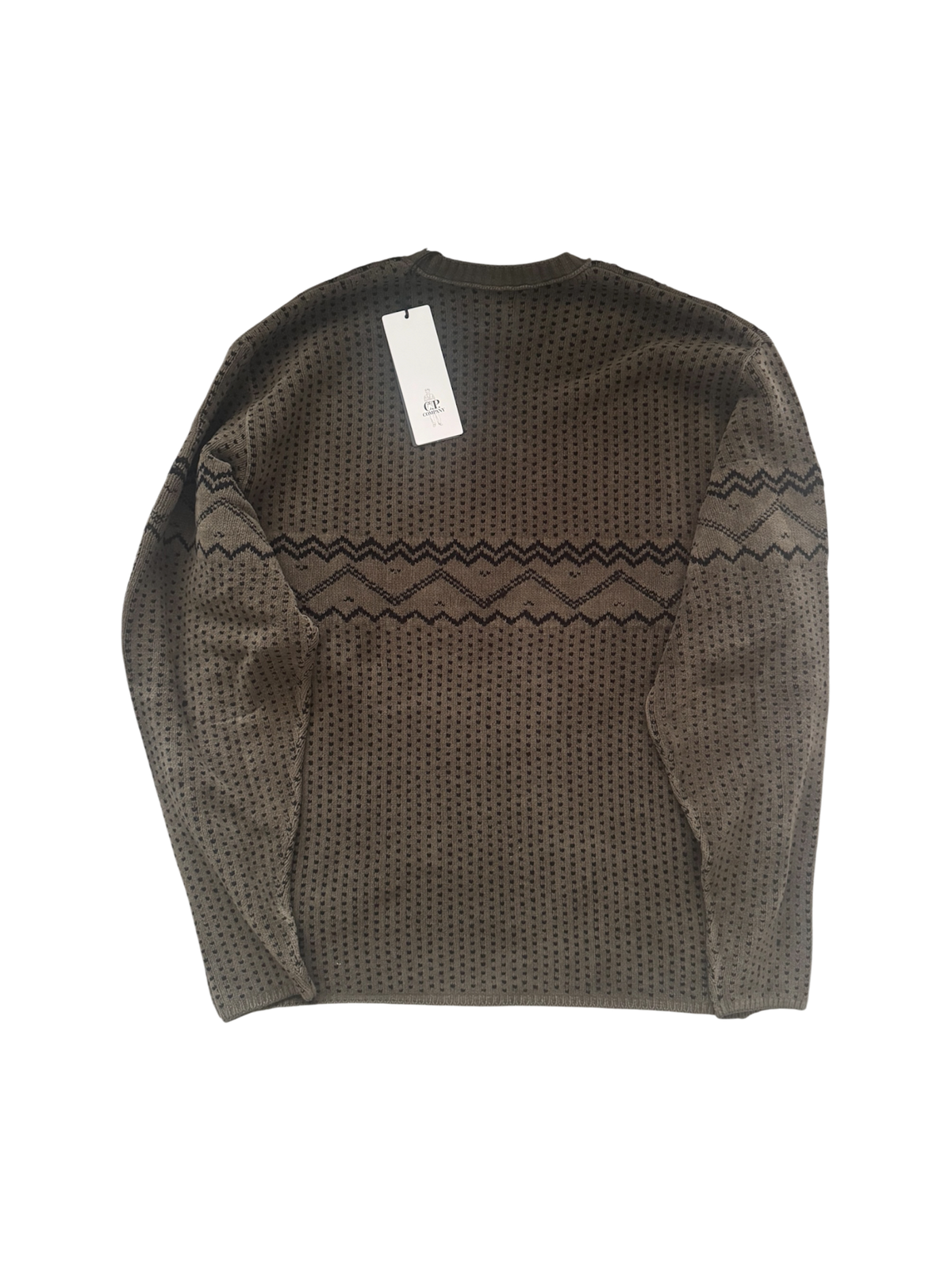 C.P. Company Khaki Chenille Crewneck