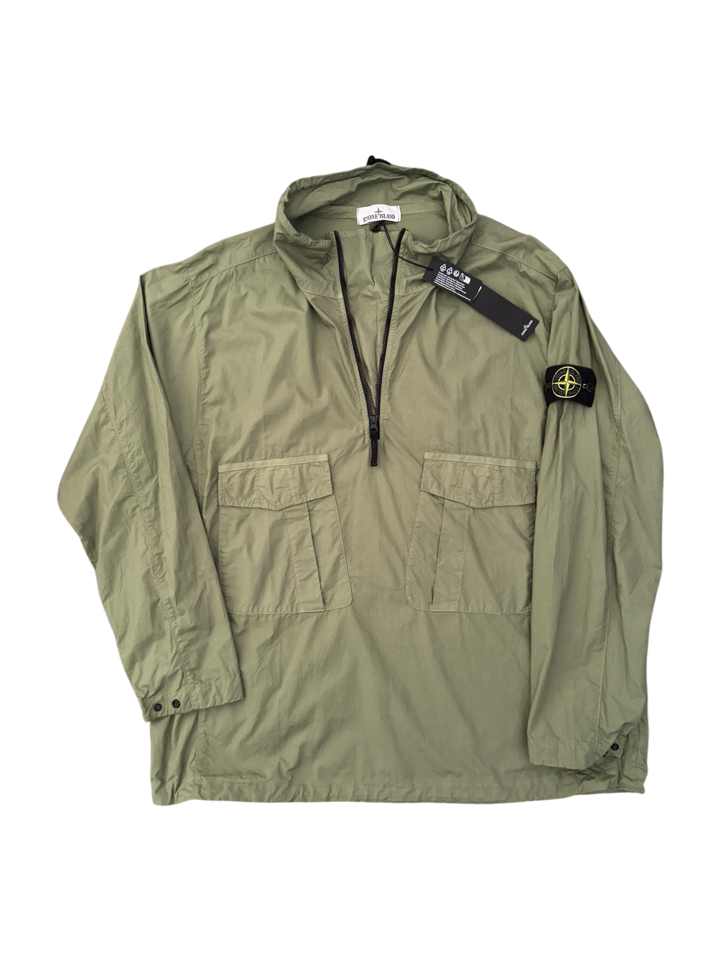 Anorak Stone Island Verde in Cotone  - XXL