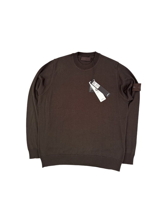 Stone Island Brown Ghost Sweater - Large