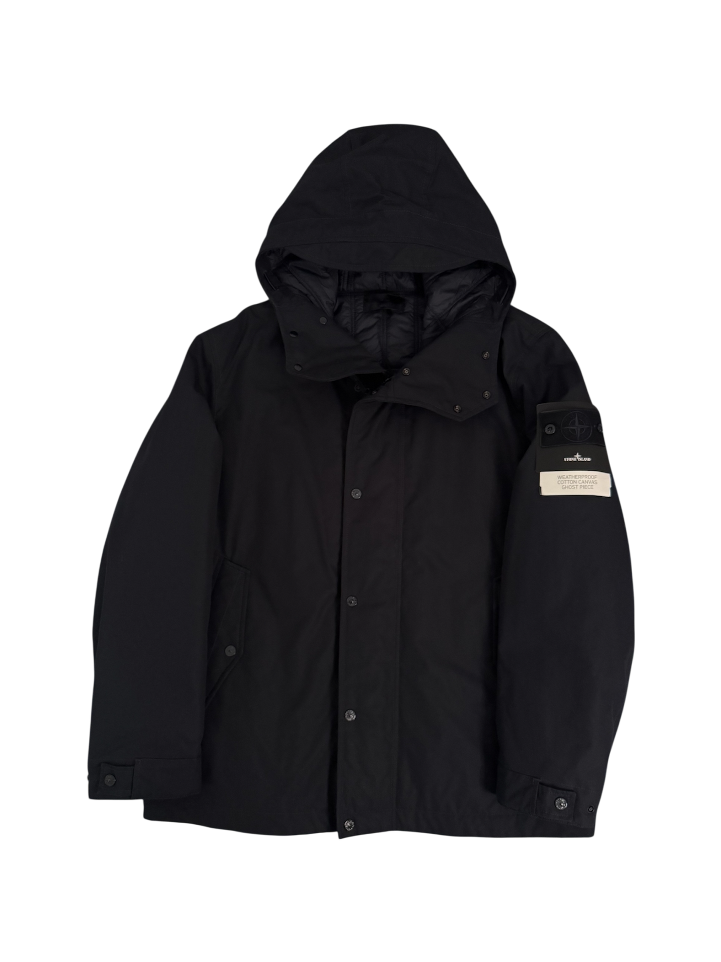 Stone Island 'Weatherproof Cotton Canvas Ghost Piece Primaloft Insulation' Navy Jacket - XL