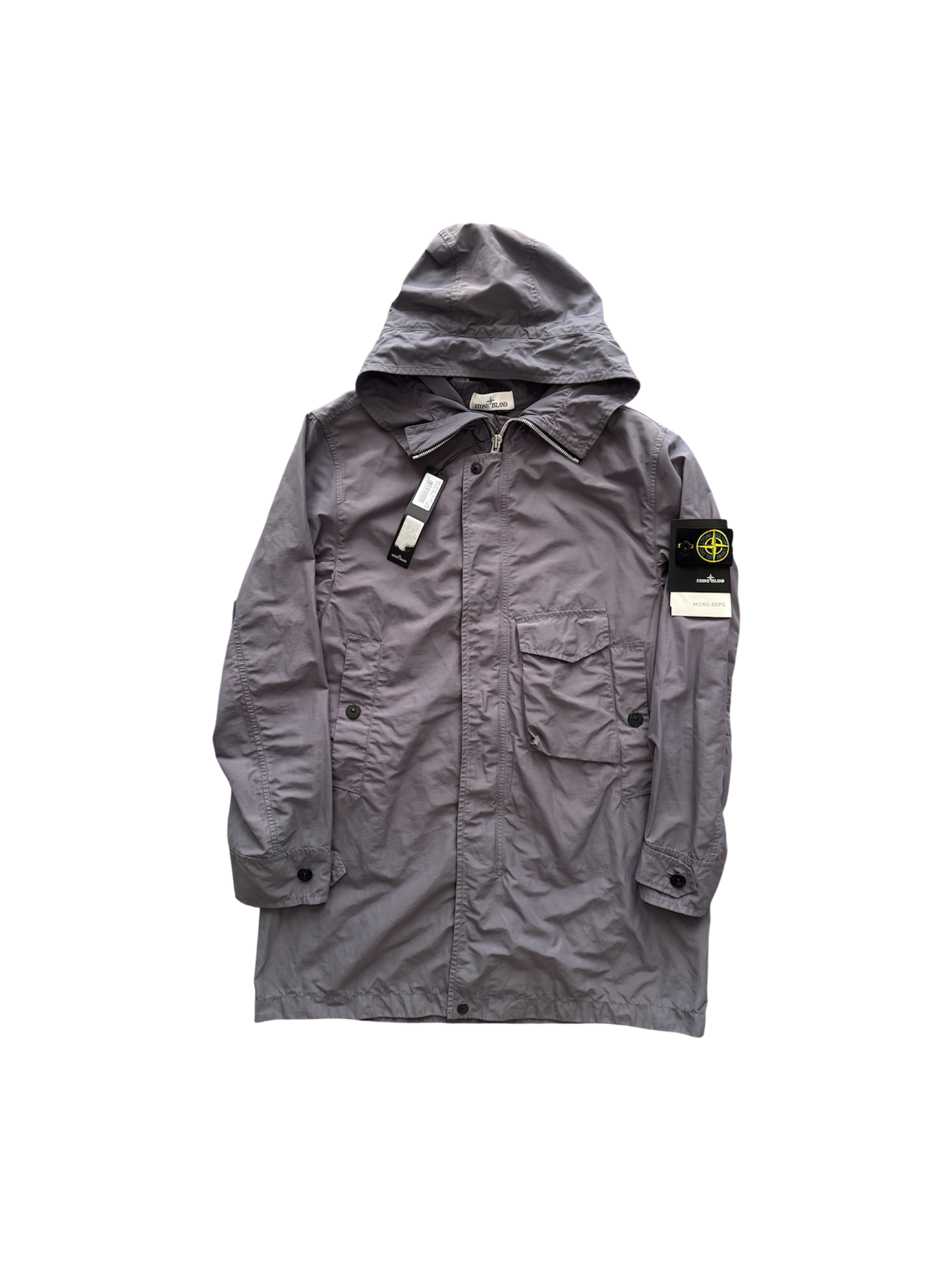Stone Island 'Micro Reps' Violet Trench - Large