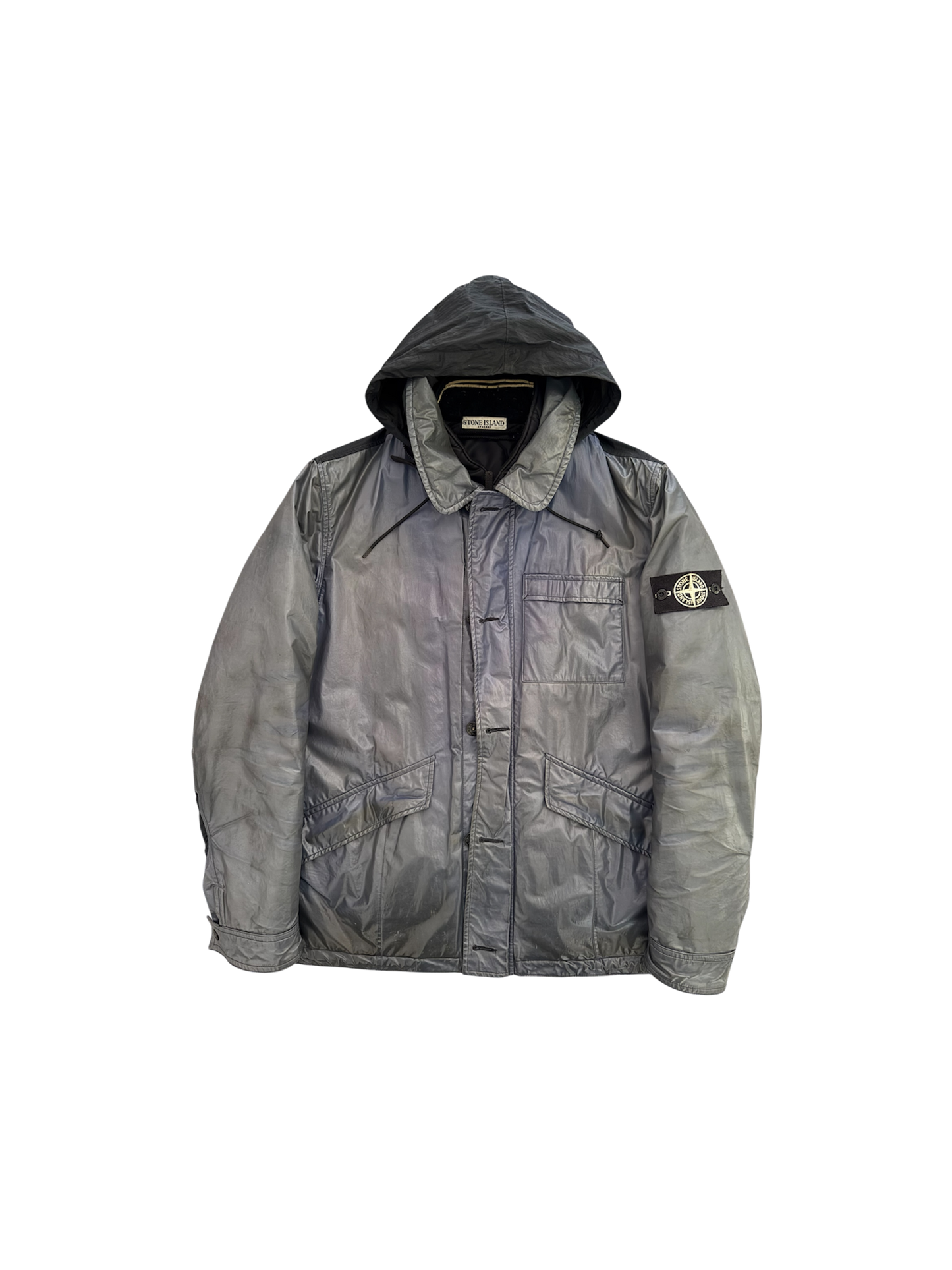 Stone Island Blue/Black Ice Jacket - XL