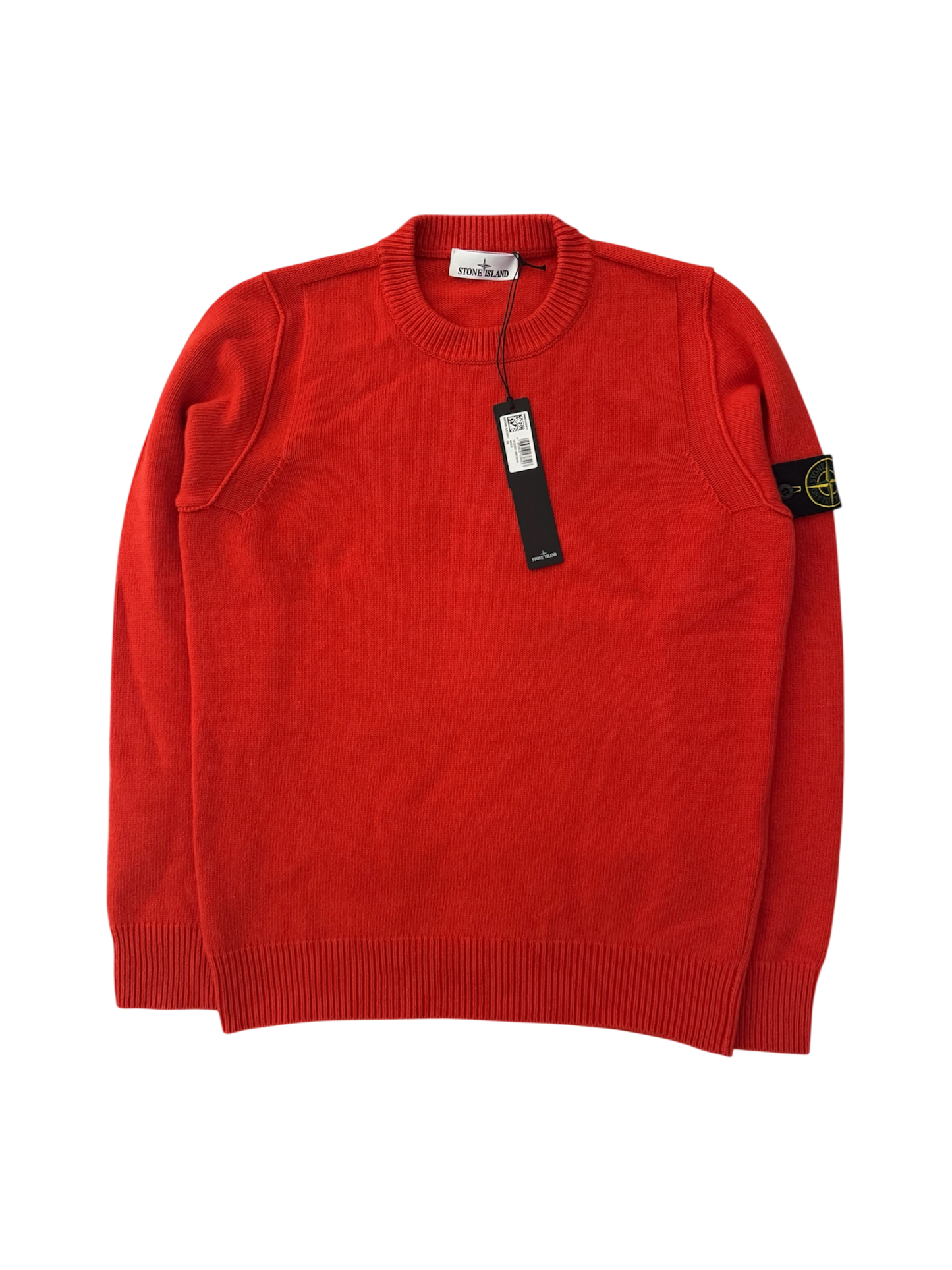 Stone Island 2025 Red Wool Crewneck - Medium