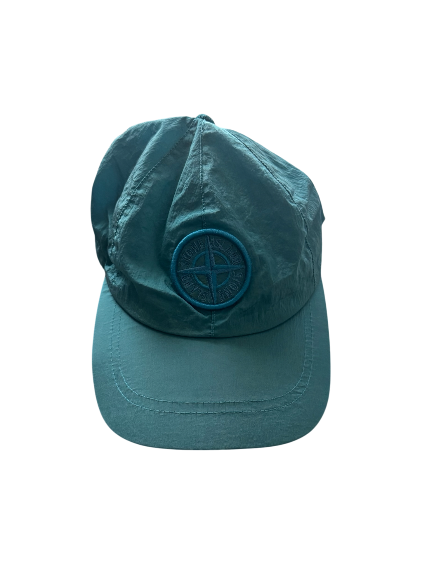 Stone Island Teal Nylon Metal Cap - Medium