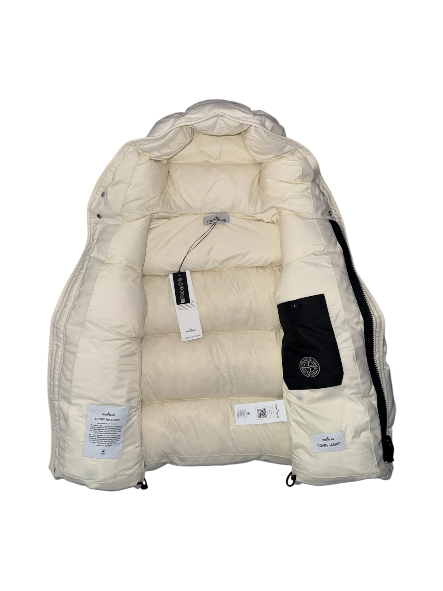 Piumino Stone Island 'Cotton Moleskin' Back Spellout - Small