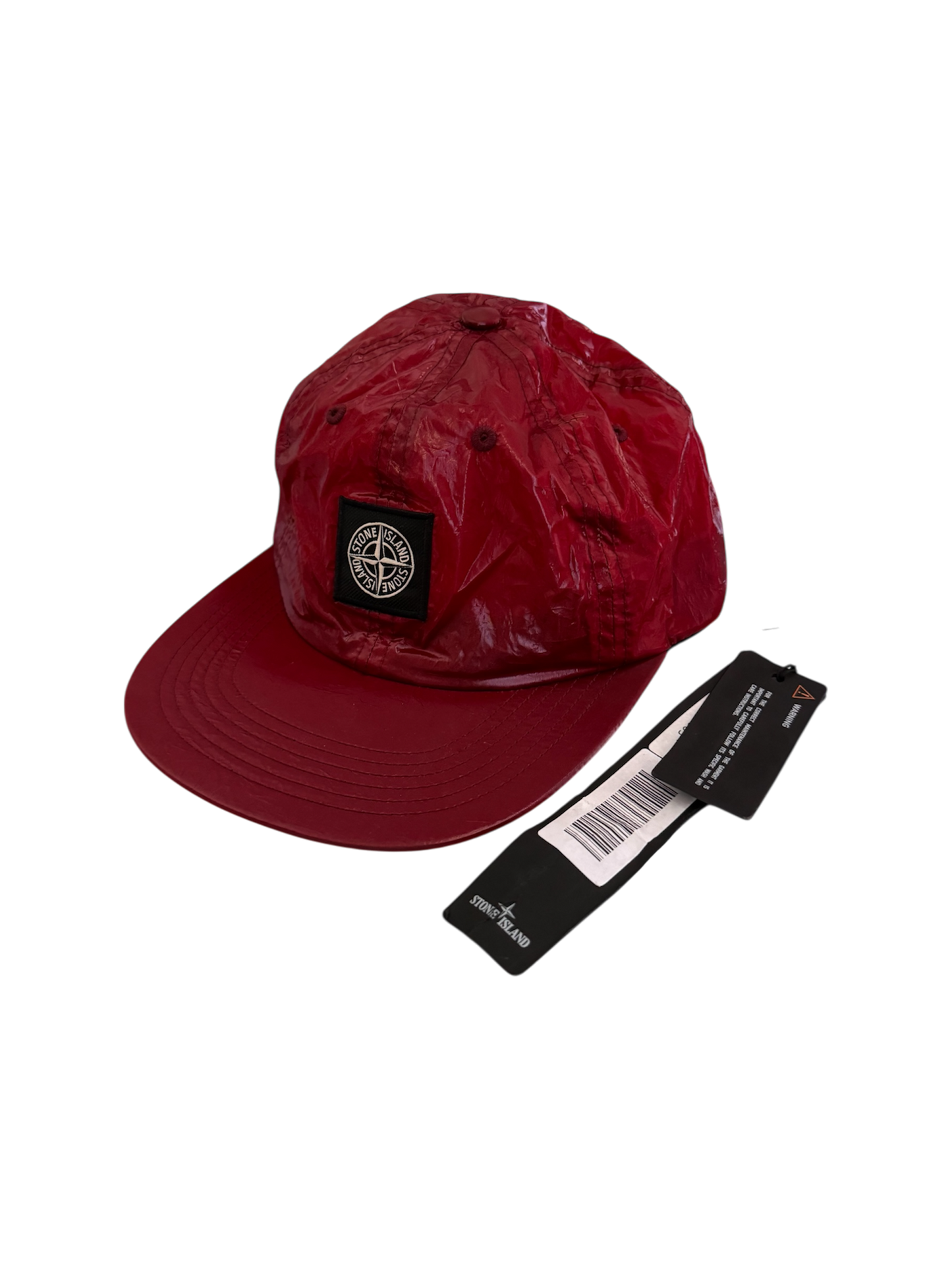 Stone Island x Supreme Red 'Silk Light' Cap - Unisize