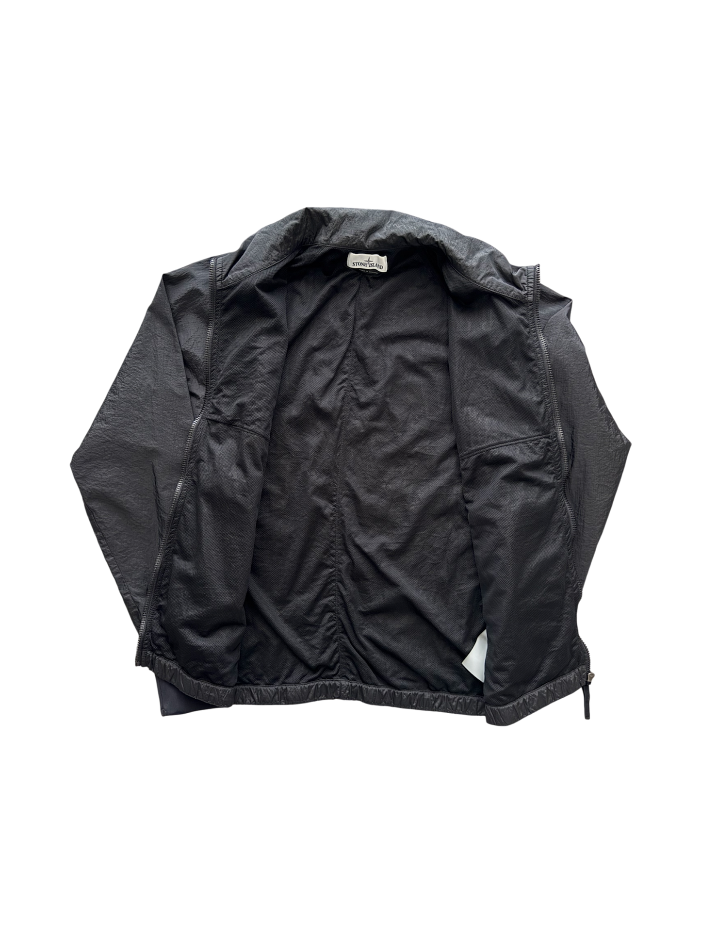 Stone Island Black 'Nylon Metal Square Logo' Jacket - Medium