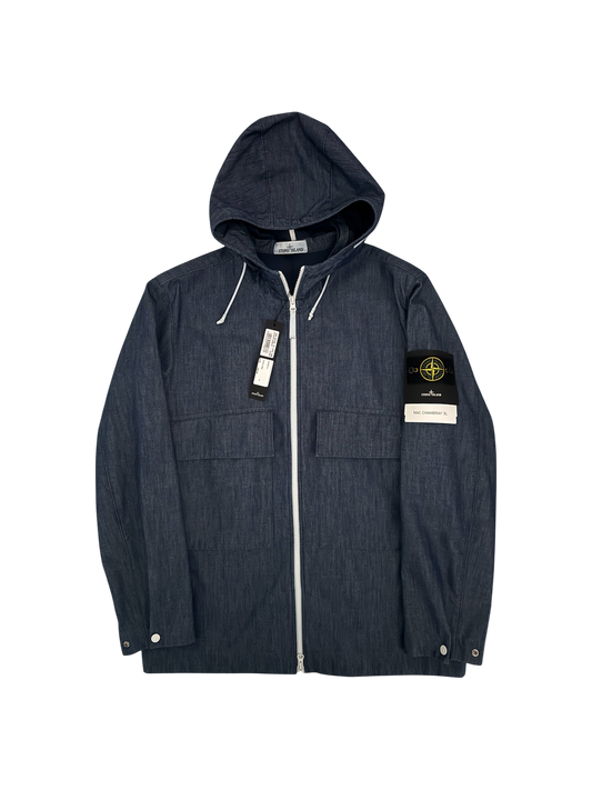 Stone Island 'Mac Chambray' Hooded Jacket - XL