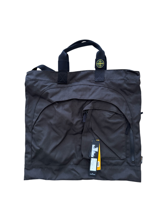 Stone Island Black Cordura Tote Bag - Unisize