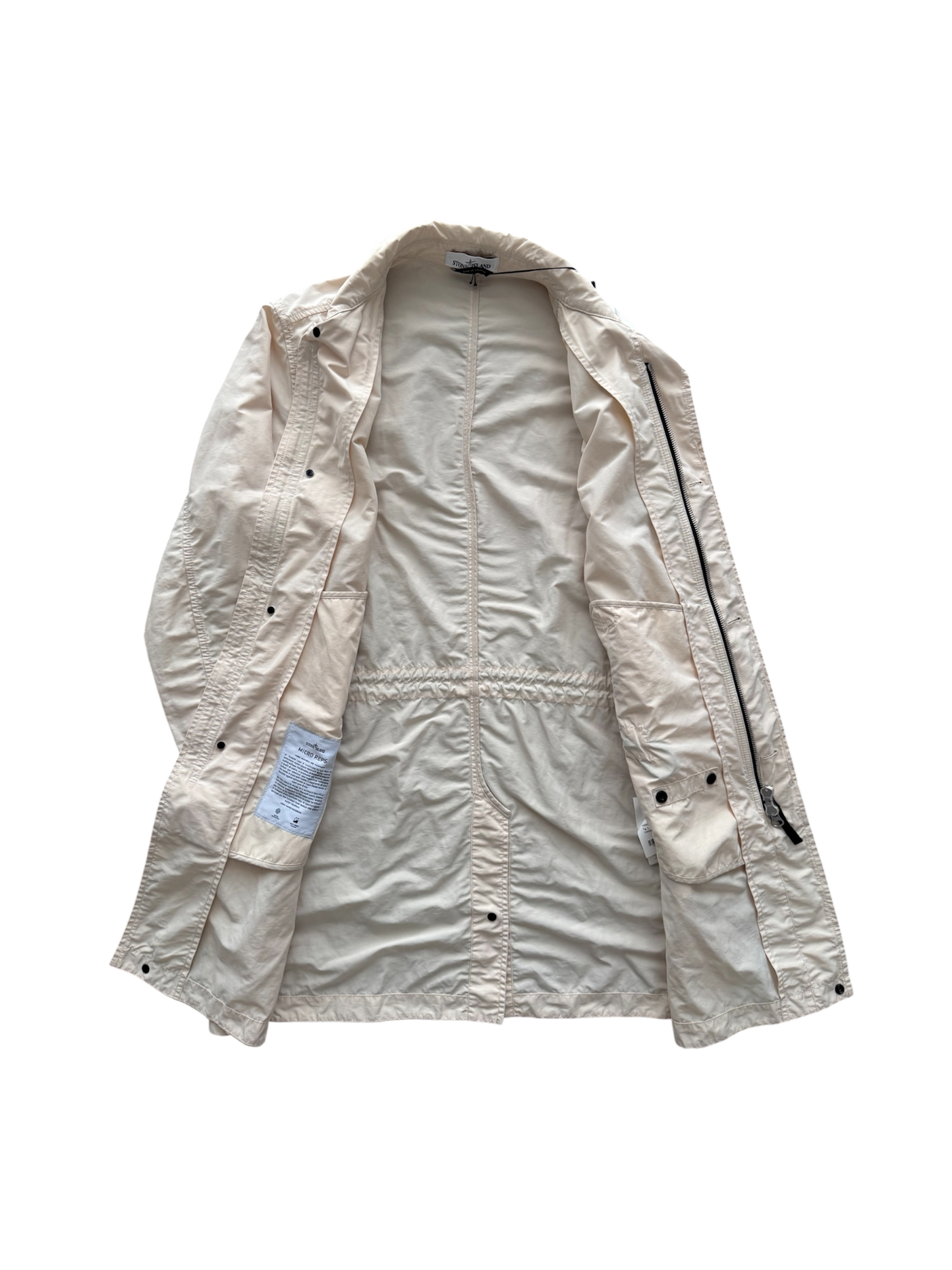 Stone Island 'Micro Reps' Beige Trench - Large
