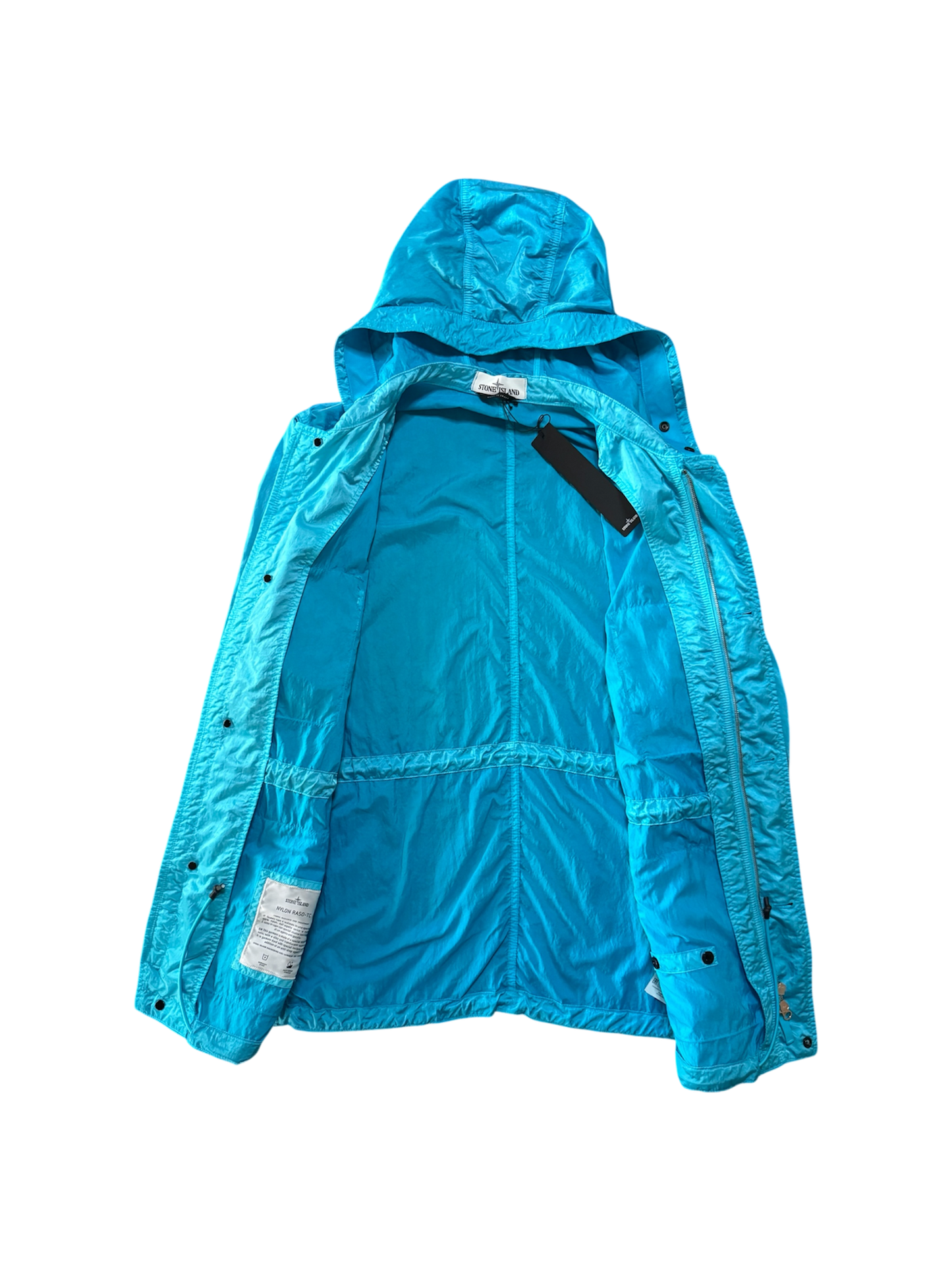 Giacca Stone Island 'Nylon Raso' Azzurra - Large