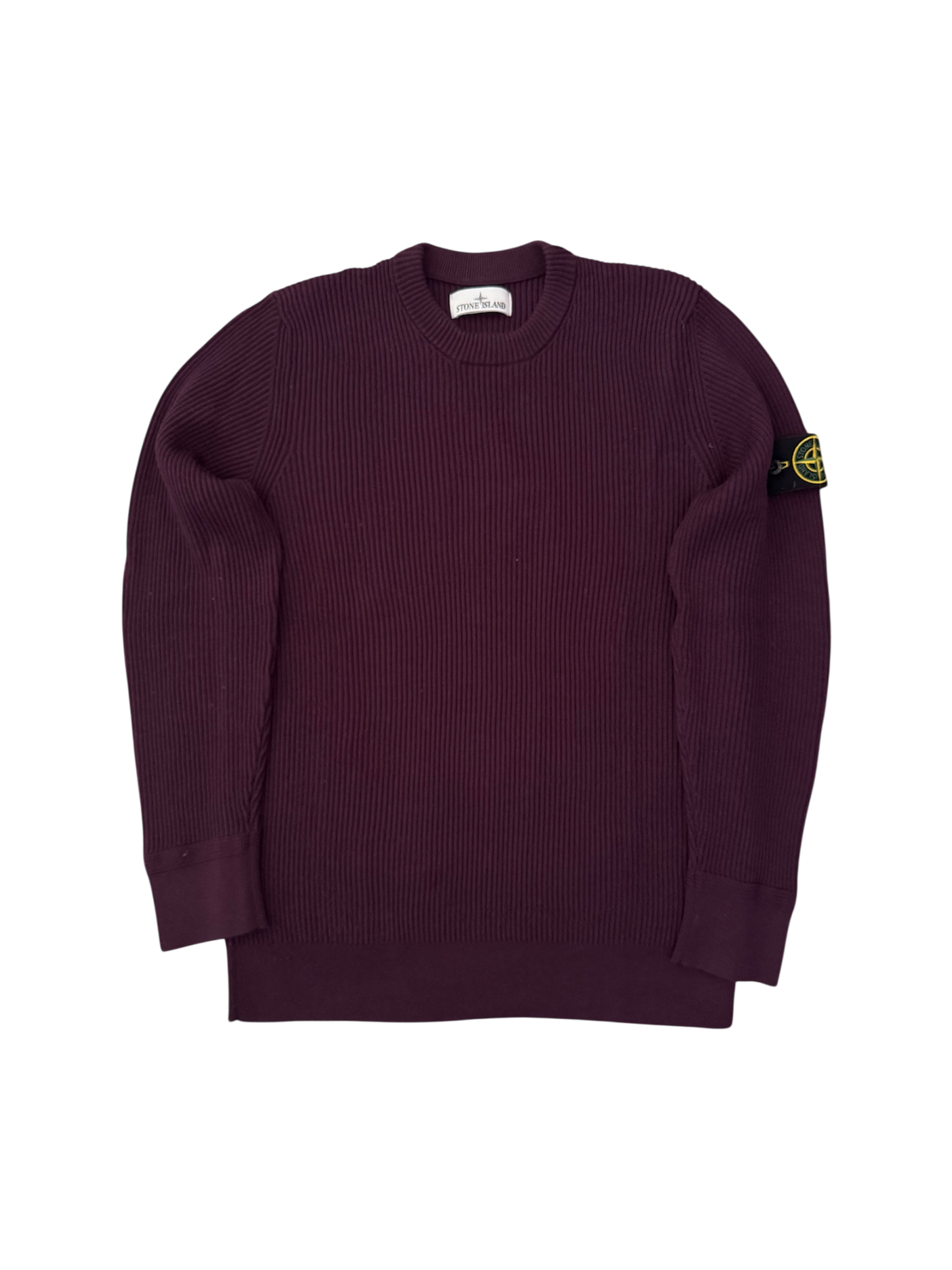 Stone Island 2024 Violet Wool Crewneck - Large