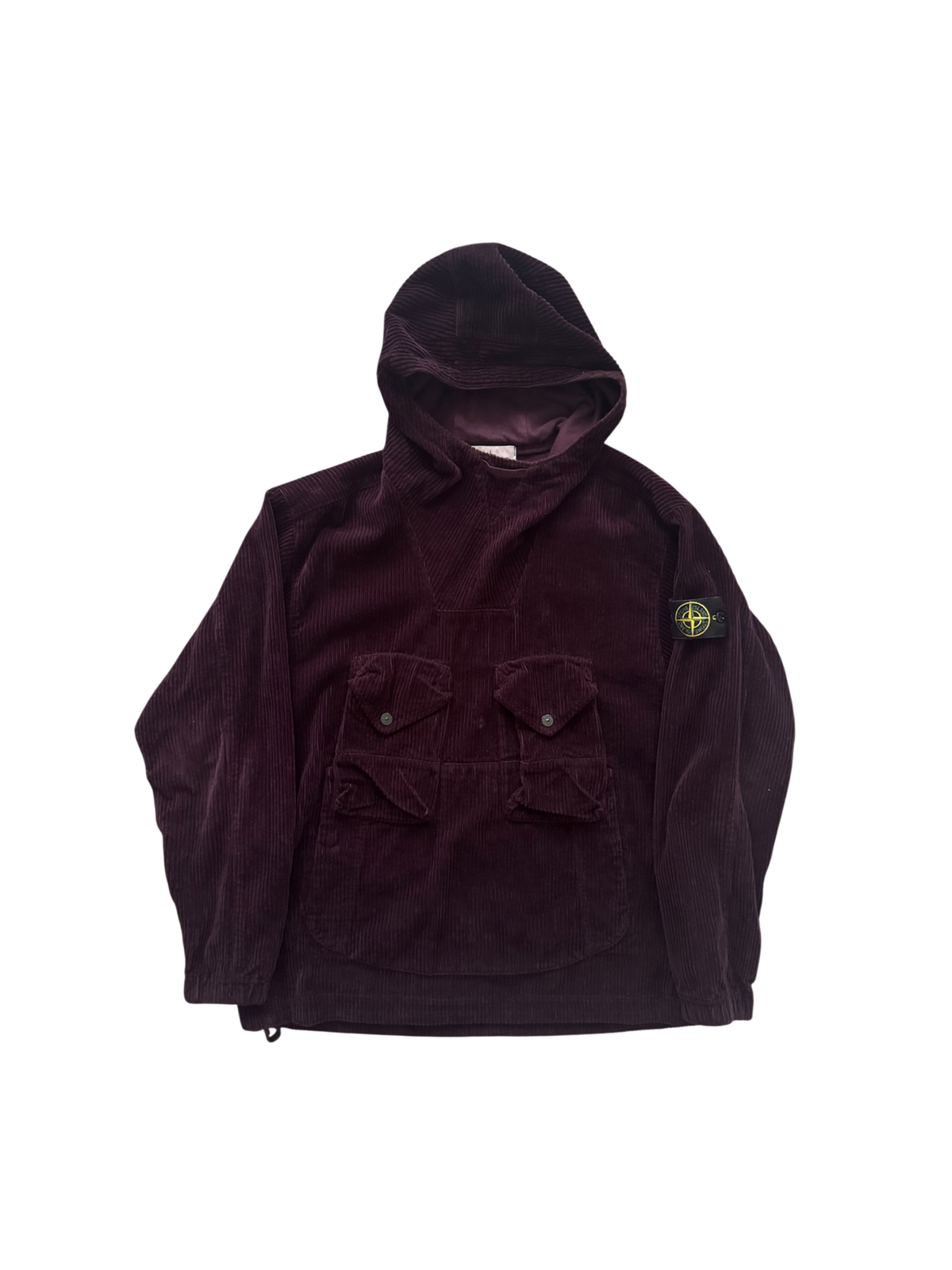 Stone Island Violet Corduroy Cotton Anorak - Medium