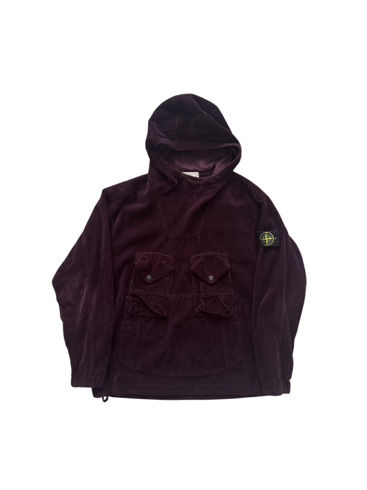 Stone Island Violet Corduroy Cotton Anorak - Medium