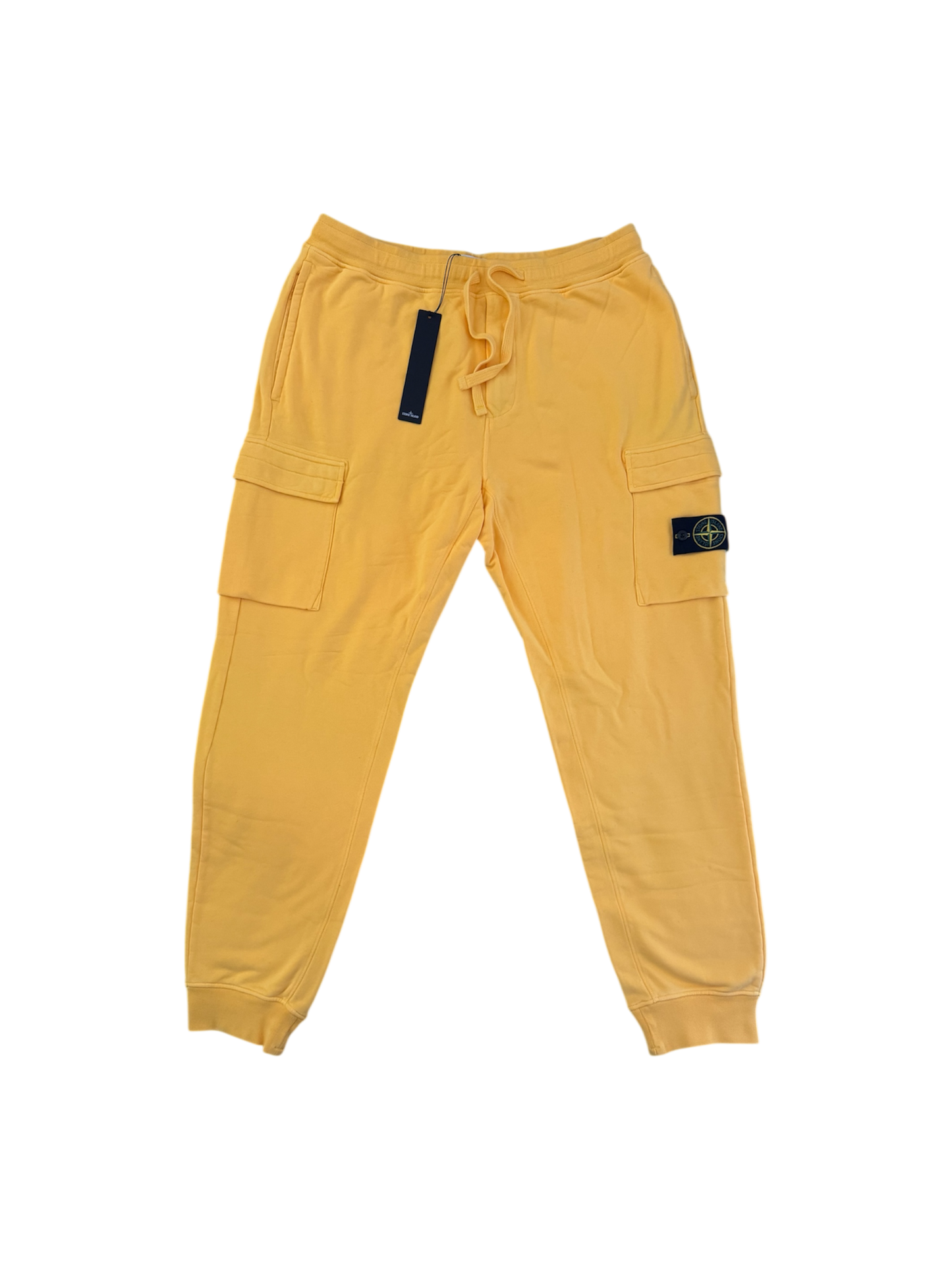 Stone Island Yellow Joggers - XXL