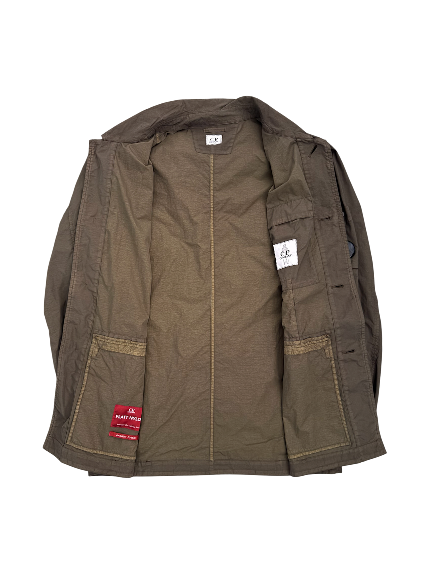 C.P. Company Flatt Nylon Overshirt Cachi - 50 (Large)