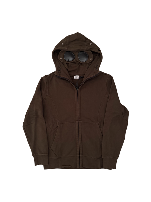 C.P. Company Brown Goggle Hoodie - 48 (Medium)