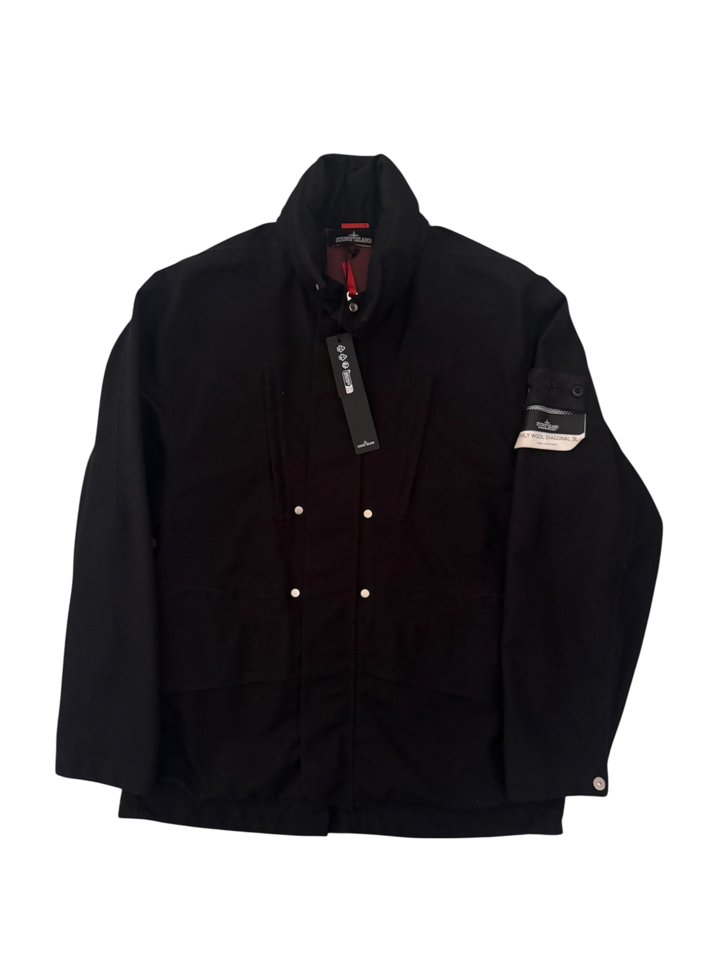 Giacca Stone Island Shadow Project 'Poly Wool Diagonal 3L' - Small