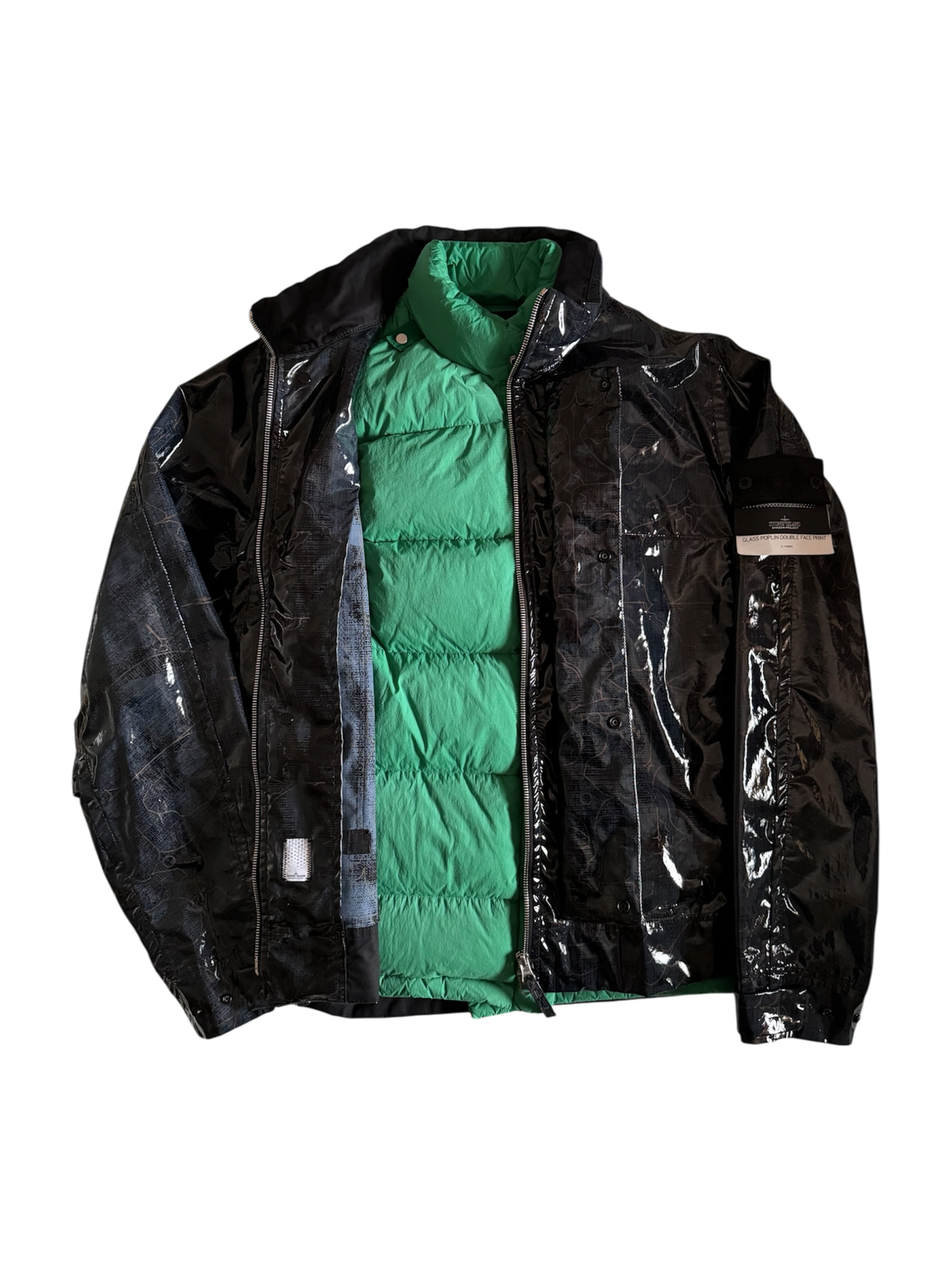 Stone Island Shadow Project 'Glass Poplin' Puffer - Medium