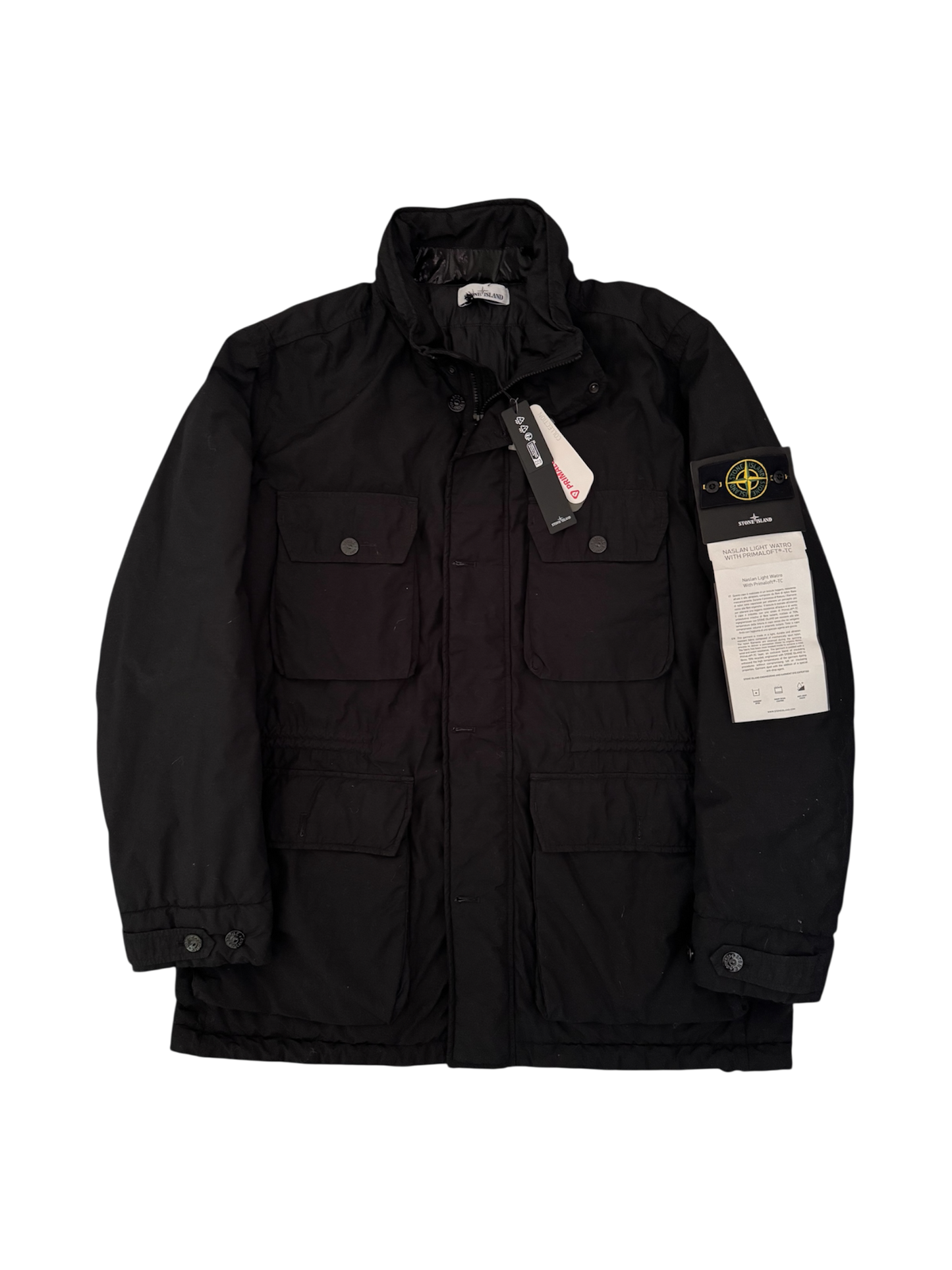 Stone Island Black 'Naslan Light Watro Primaloft' Jacket - 3XL