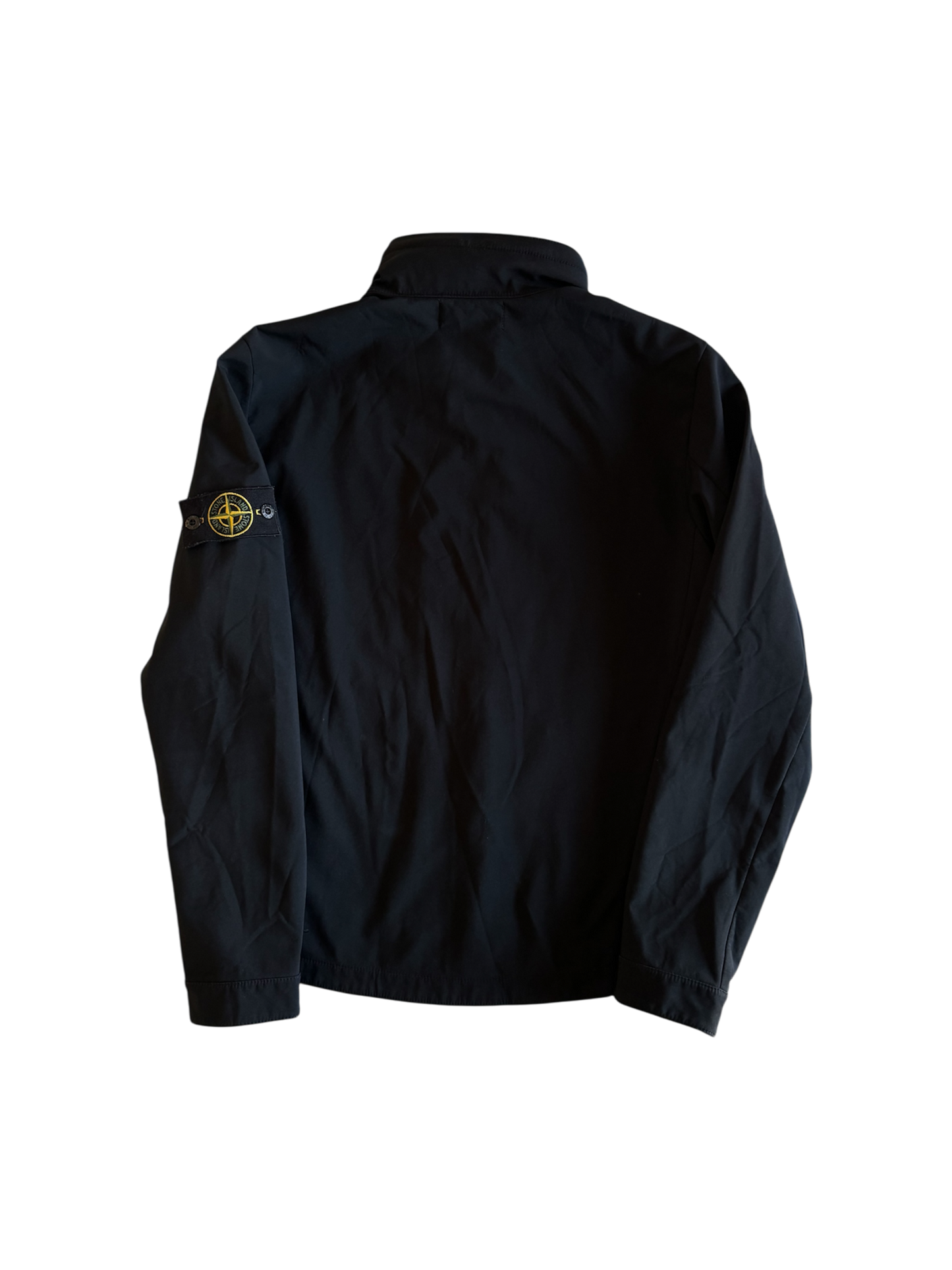 Stone Island Black 'Soft Shell-R' Jacket - Medium