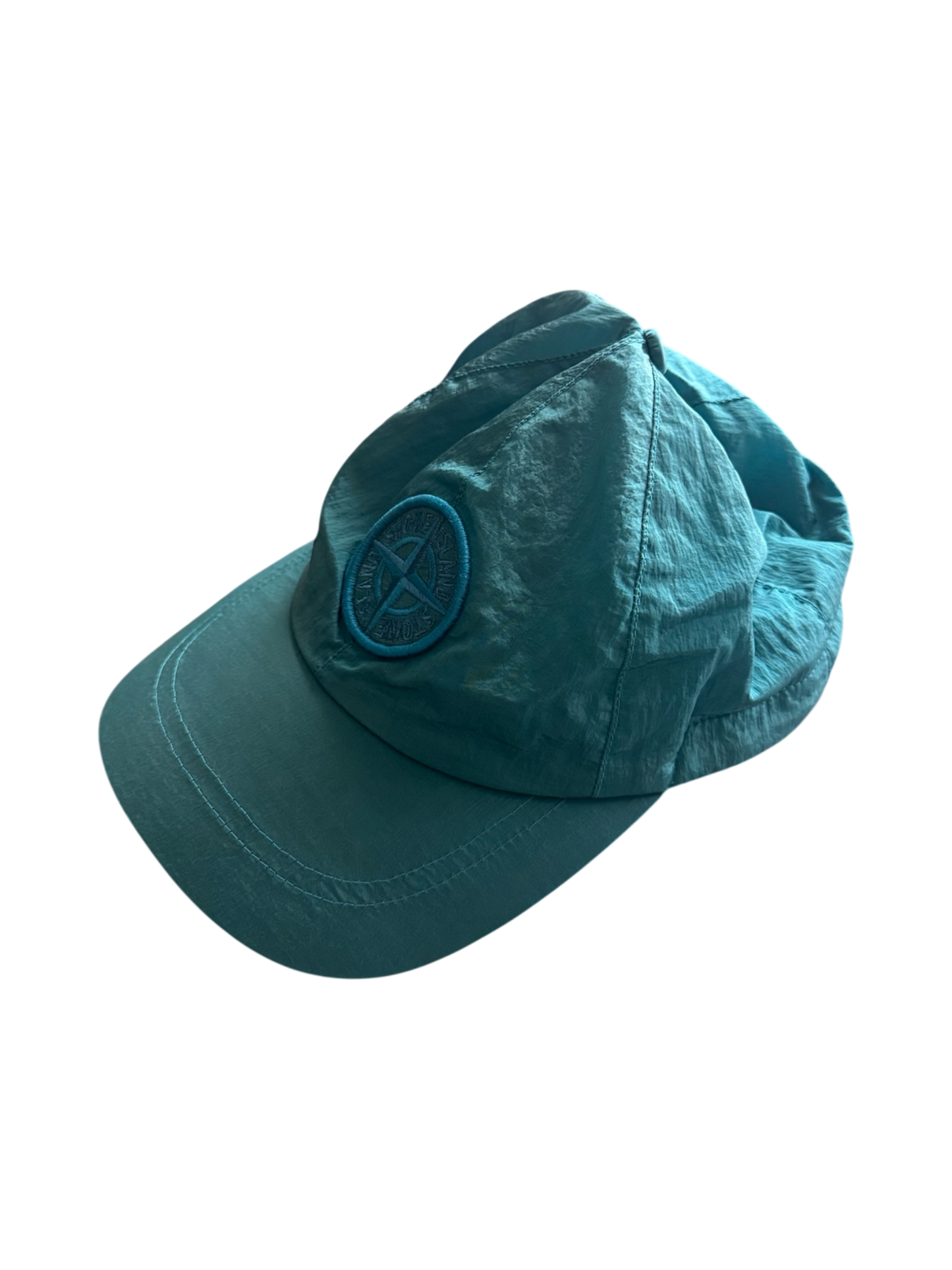 Stone Island Teal Nylon Metal Cap - Medium