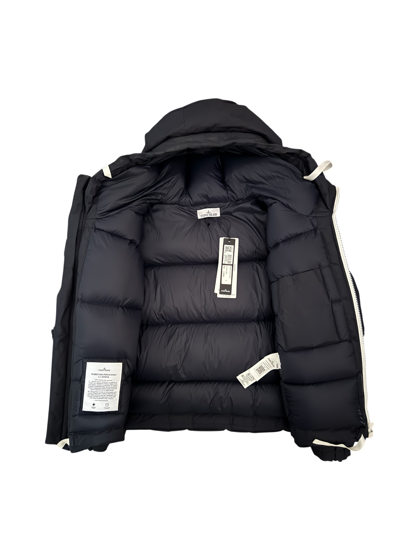 Piumino Stone Island Marina 'Rubber Wax Poplin' - Medium