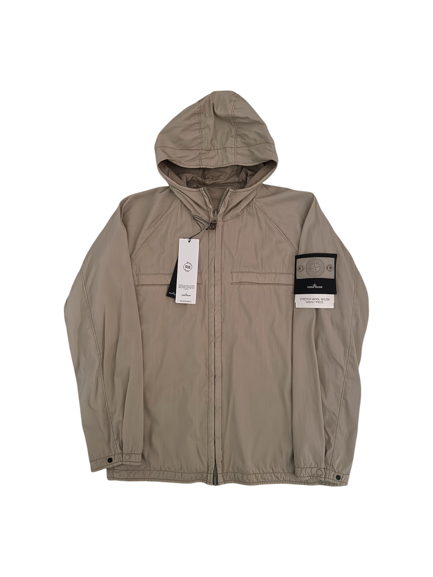 Stone Island 'Stretch Wool Nylon Ghost Piece' Reversible Jacket - Large