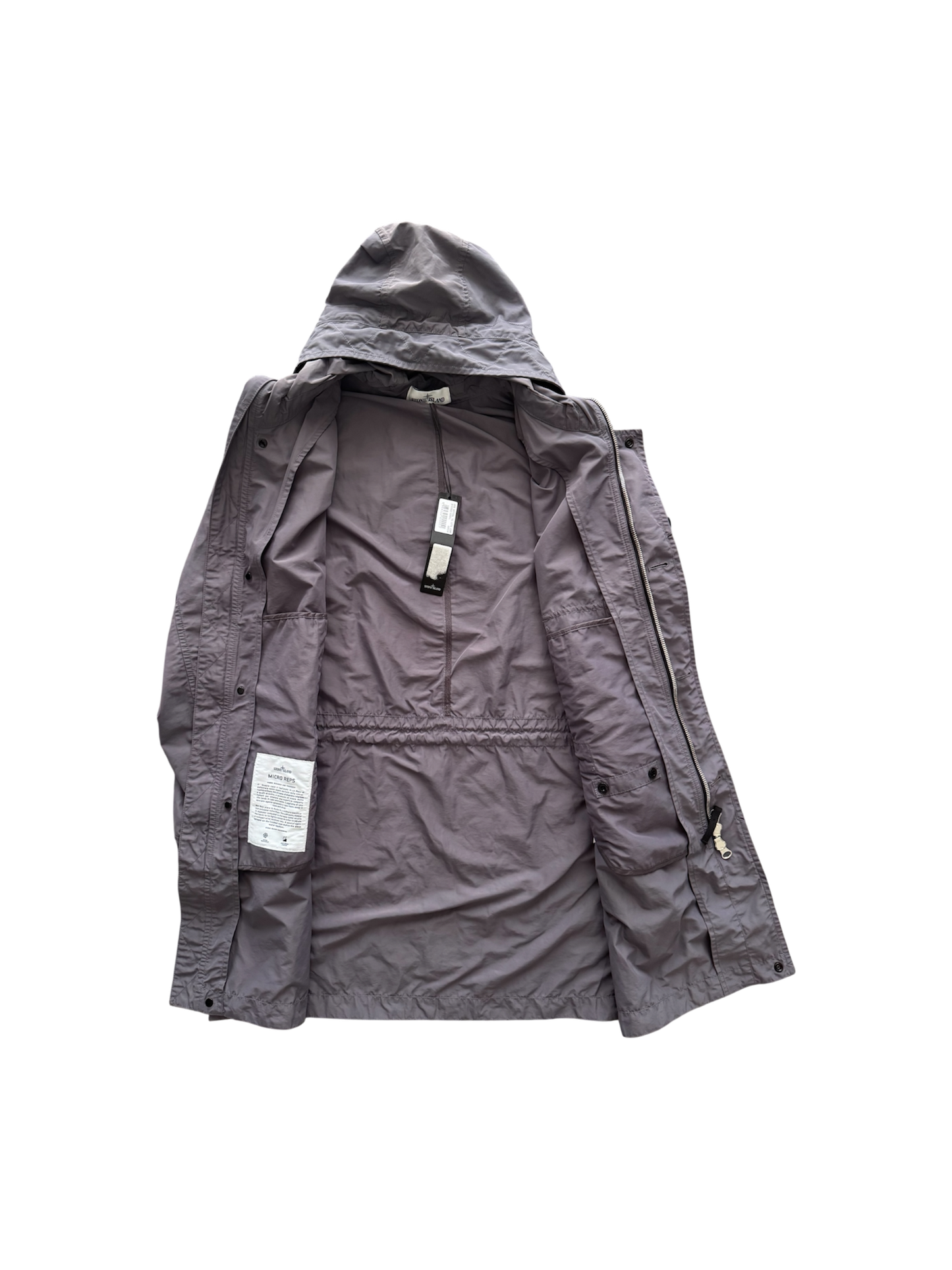 Stone Island 'Micro Reps' Violet Trench - Large