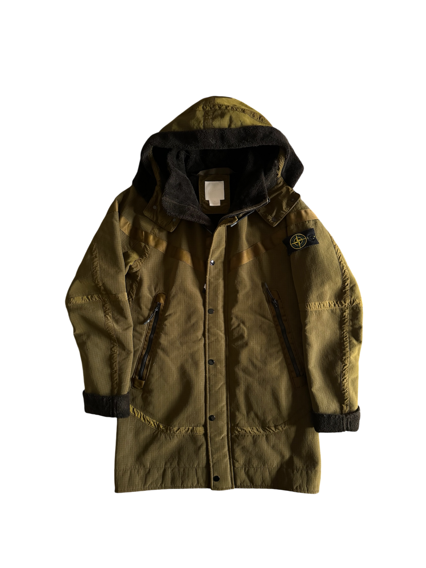 Stone Island x Nike 'Jacquard Grid On Wool Fur' Jacket - Small