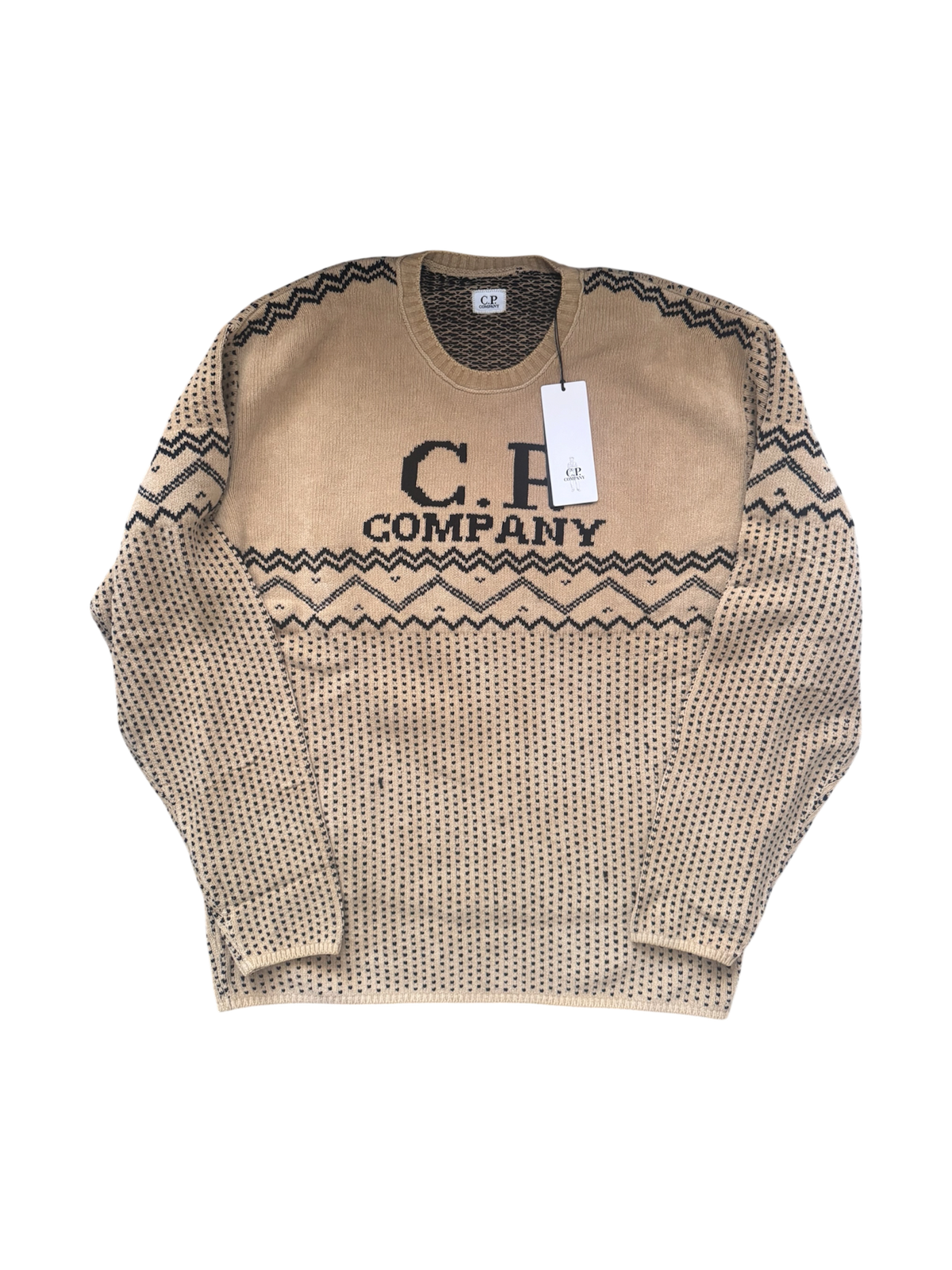 C.P. Company Beige Chenille Crewneck