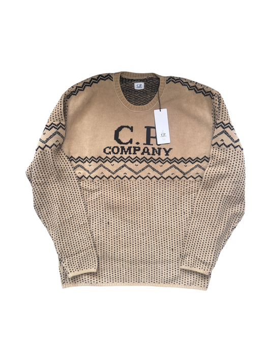 C.P. Company Beige Chenille Crewneck