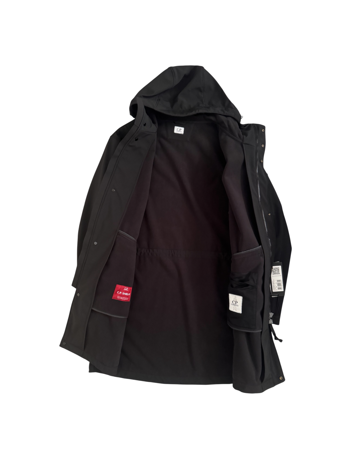 C.P. Company Black CP Shell Long Jacket - Large