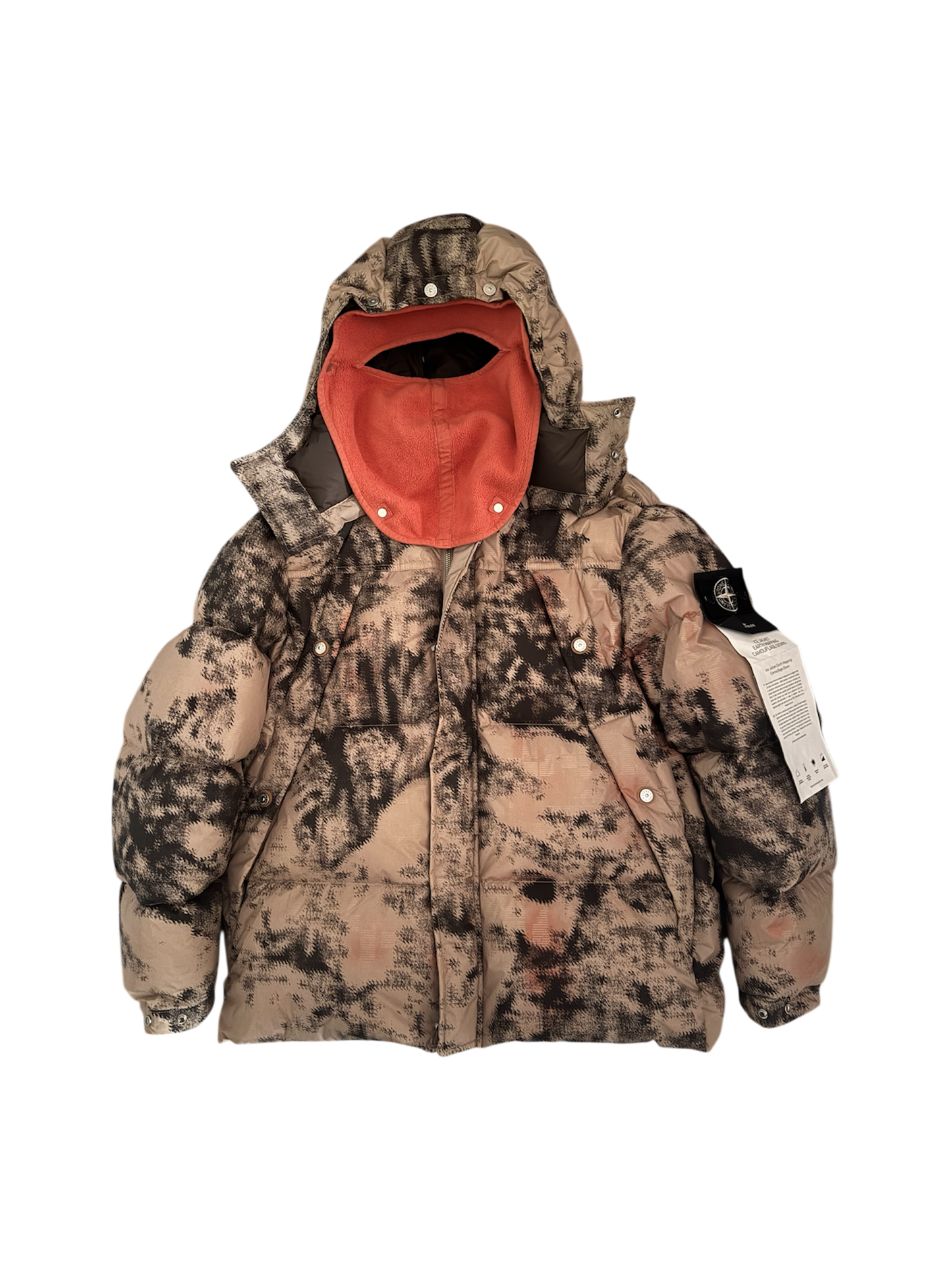 Stone Island 'Ice Jacket Earth Mapping Camouflage Down' Puffer - XL