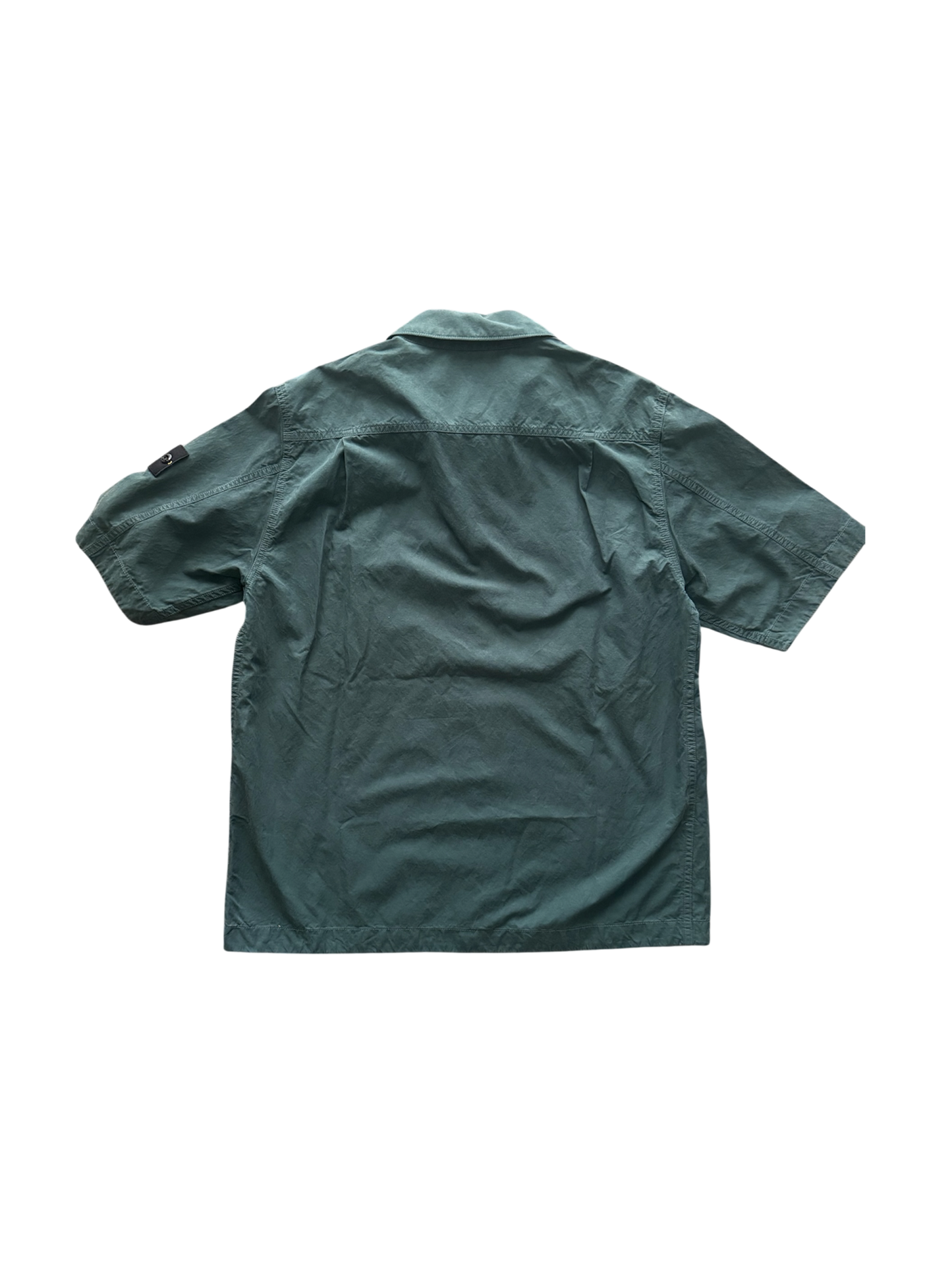 Stone Island Green Shortsleeve Overshirt - Medium