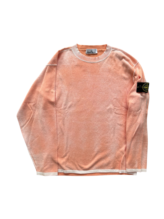 Stone Island 2025 Orange Reversible Knit - Medium