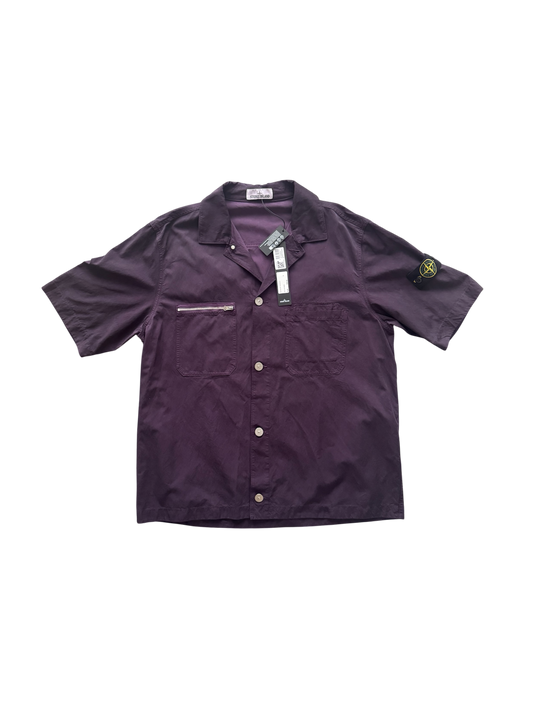 Stone Island Violet Shortsleeve Overshirt - XL