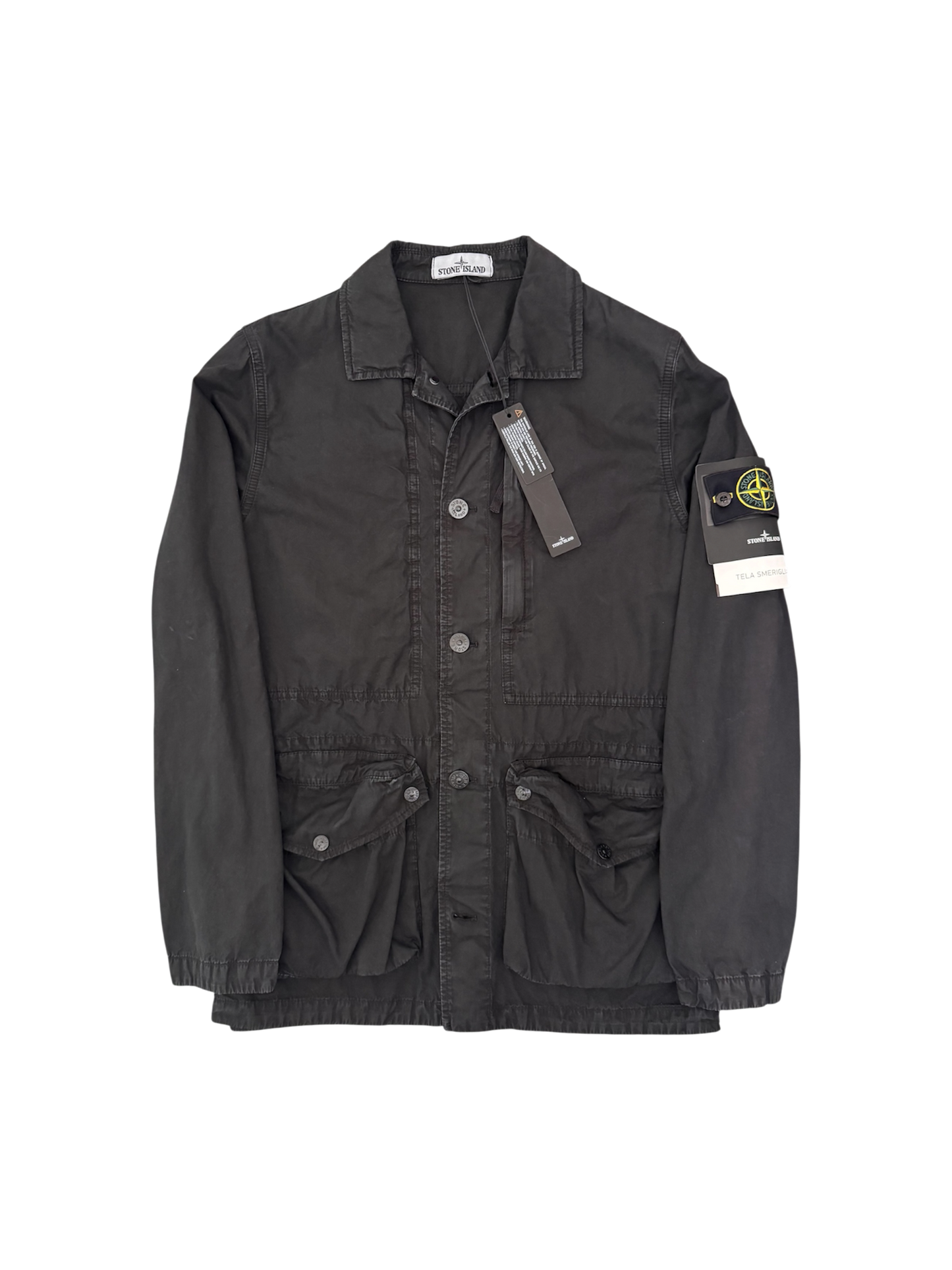 Stone Island Black 'Tela Smerigliata' Jacket - Medium