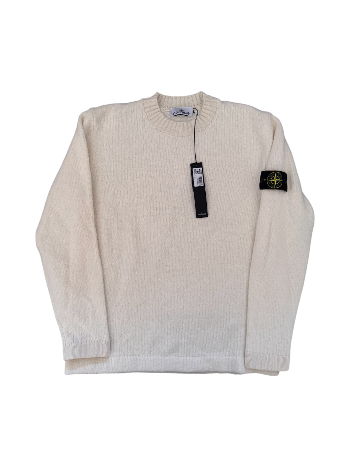 Stone Island 2024 Cream Wool Crewneck - XXL
