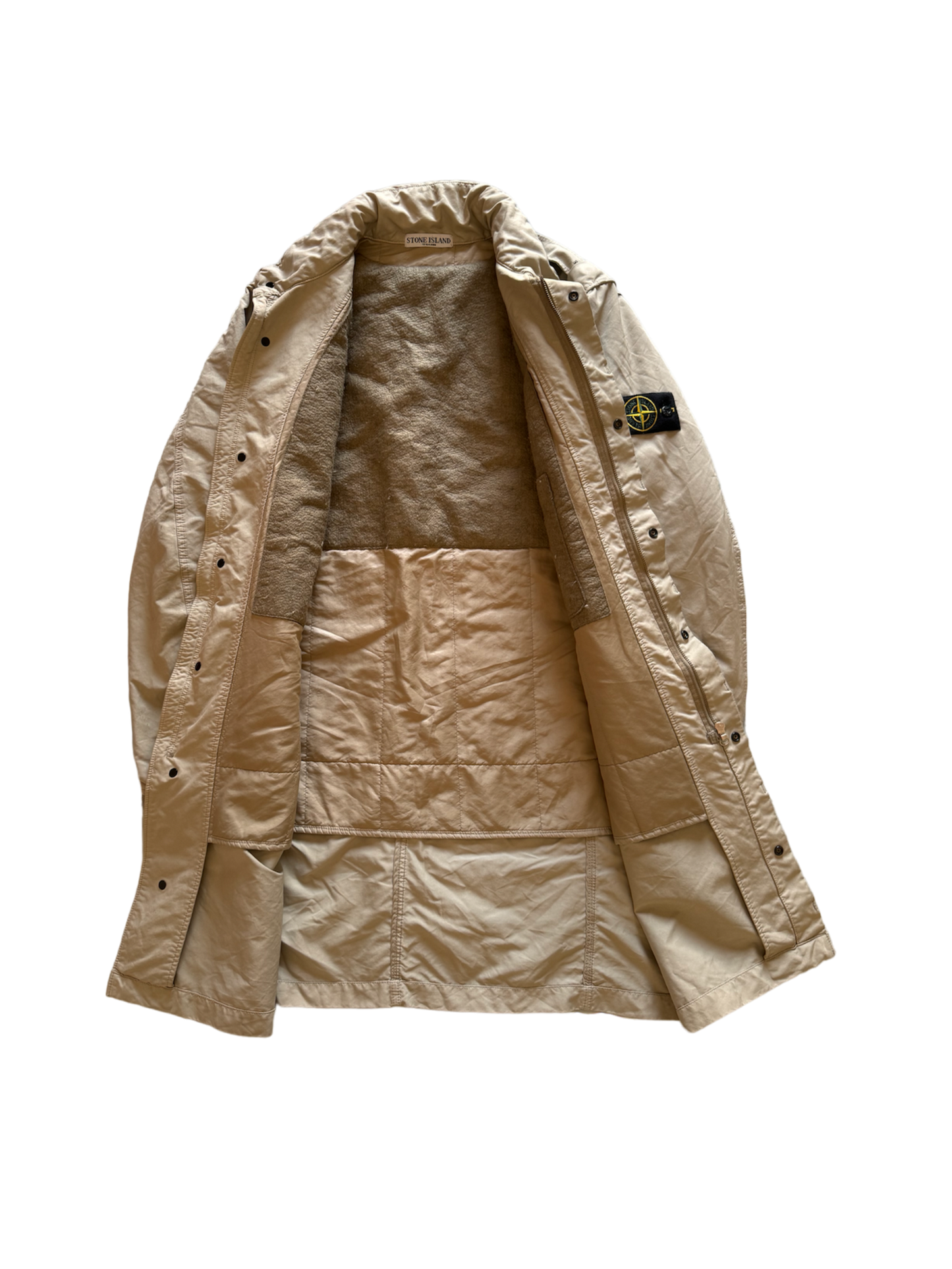 Stone Island Beige Parka - Large