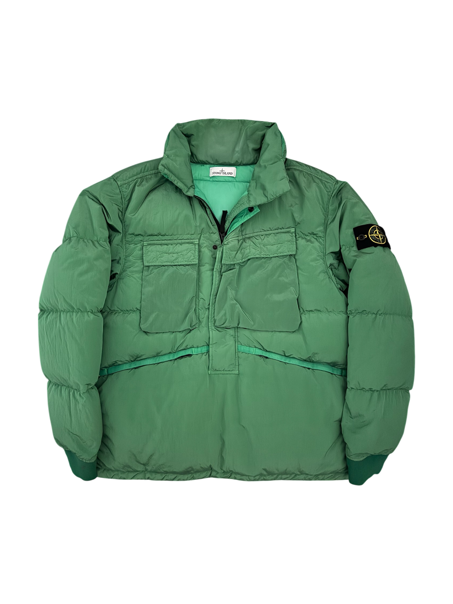 Stone Island 'Nylon Metal Down TC' Green Anorak - Large