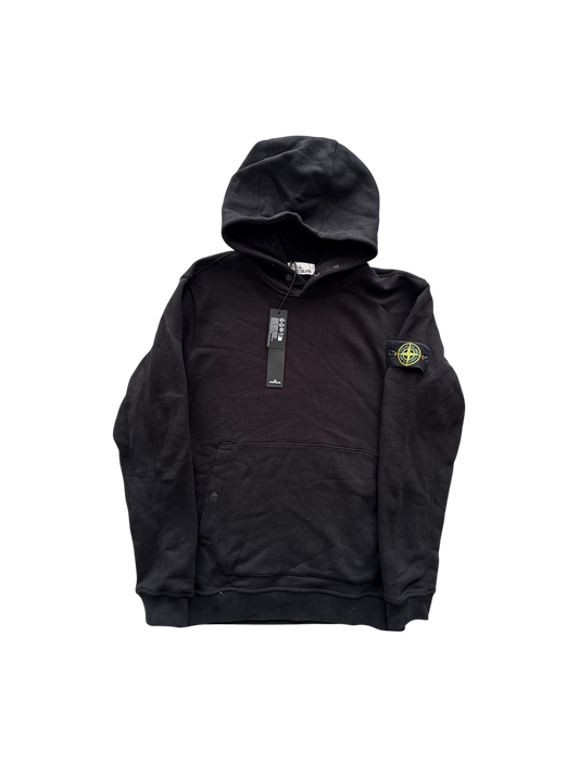 Stone Island 2023 Black Hoodie - Large
