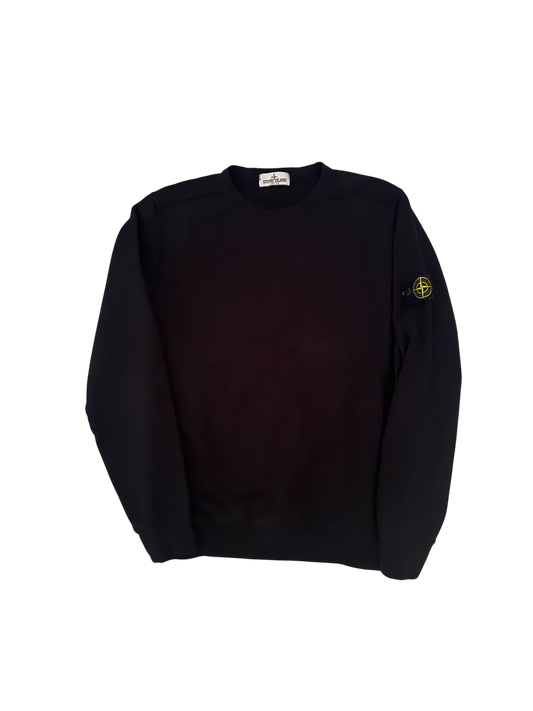 Stone Island Junior Black Crewneck - 14/170cm