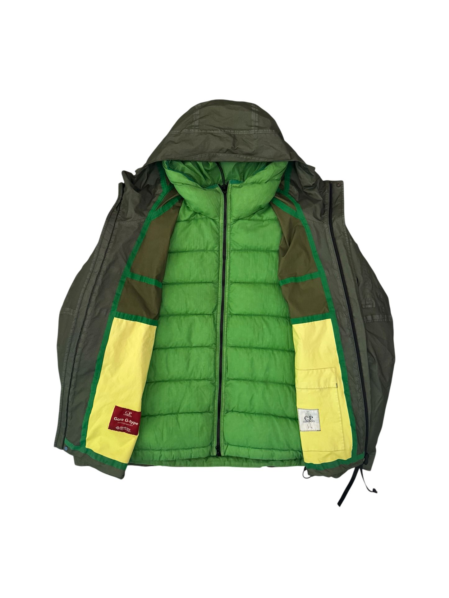 C.P. Company Green 'Gore G-Type' Down Jacket - 50 (Large)