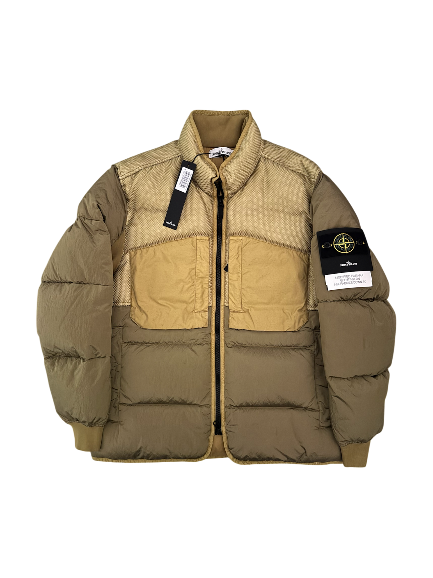 Stone Island 'Modified Panama 6/3 HT Nylon Mix Fabrics Down' Puffer - Large