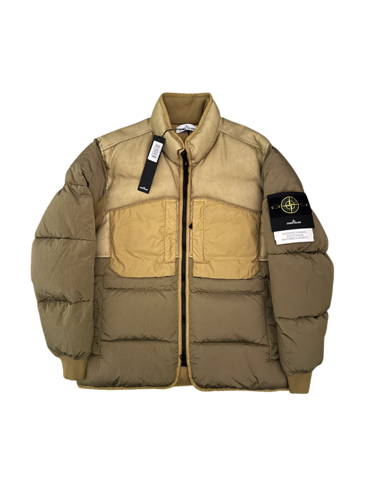 Stone Island 'Modified Panama 6/3 HT Nylon Mix Fabrics Down' Puffer - Large
