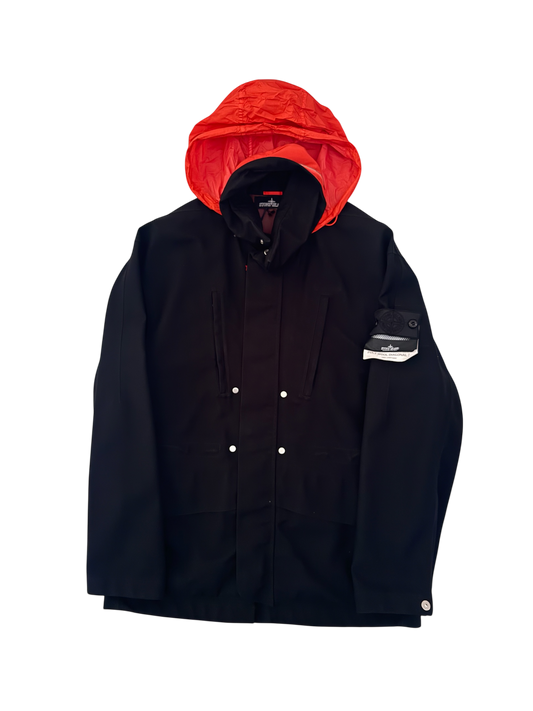 Stone Island Shadow Project Black 'Poly Wool Diagonal 3L' Jacket - Small