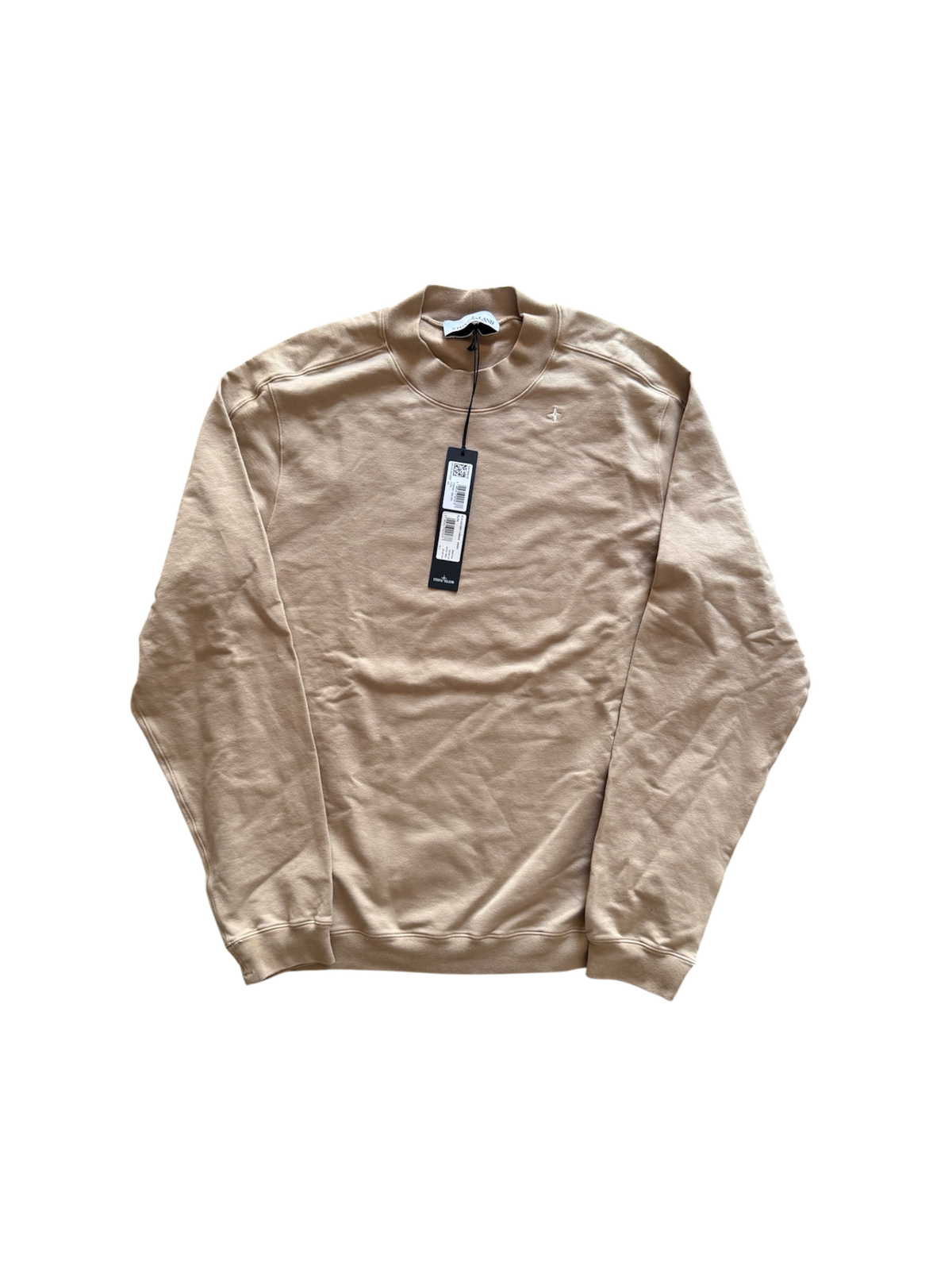 Stone Island 2025 Dark Grey Lambswool Crewneck - Large