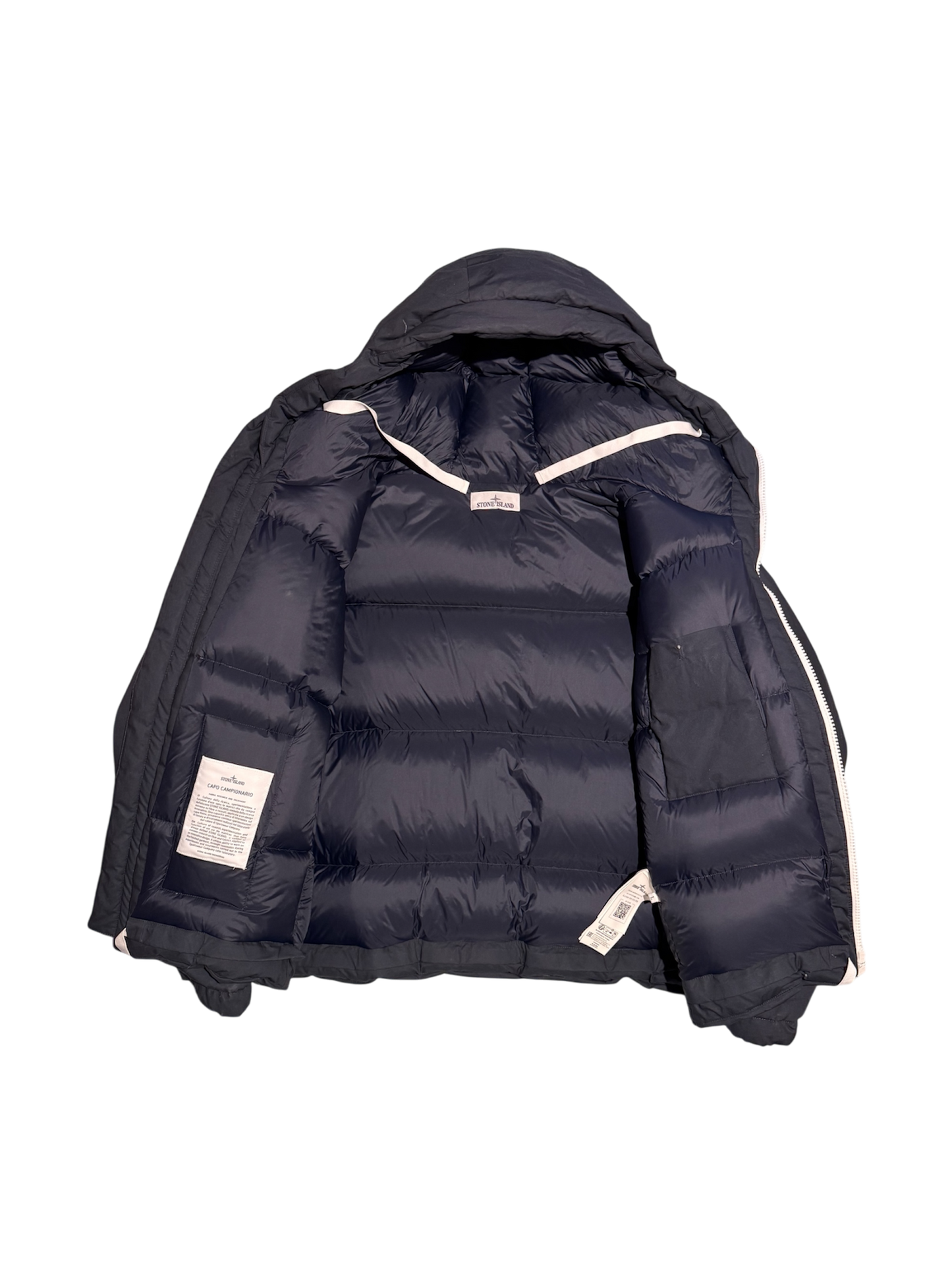 Stone Island Marina 'Rubber Wax Poplin' Puffer - Large