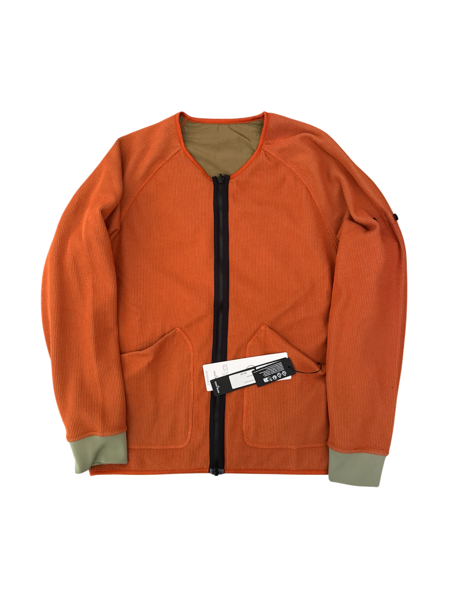 Stone Island Giacca Reversibile Nylon Metal Cachi/Arancione - Large